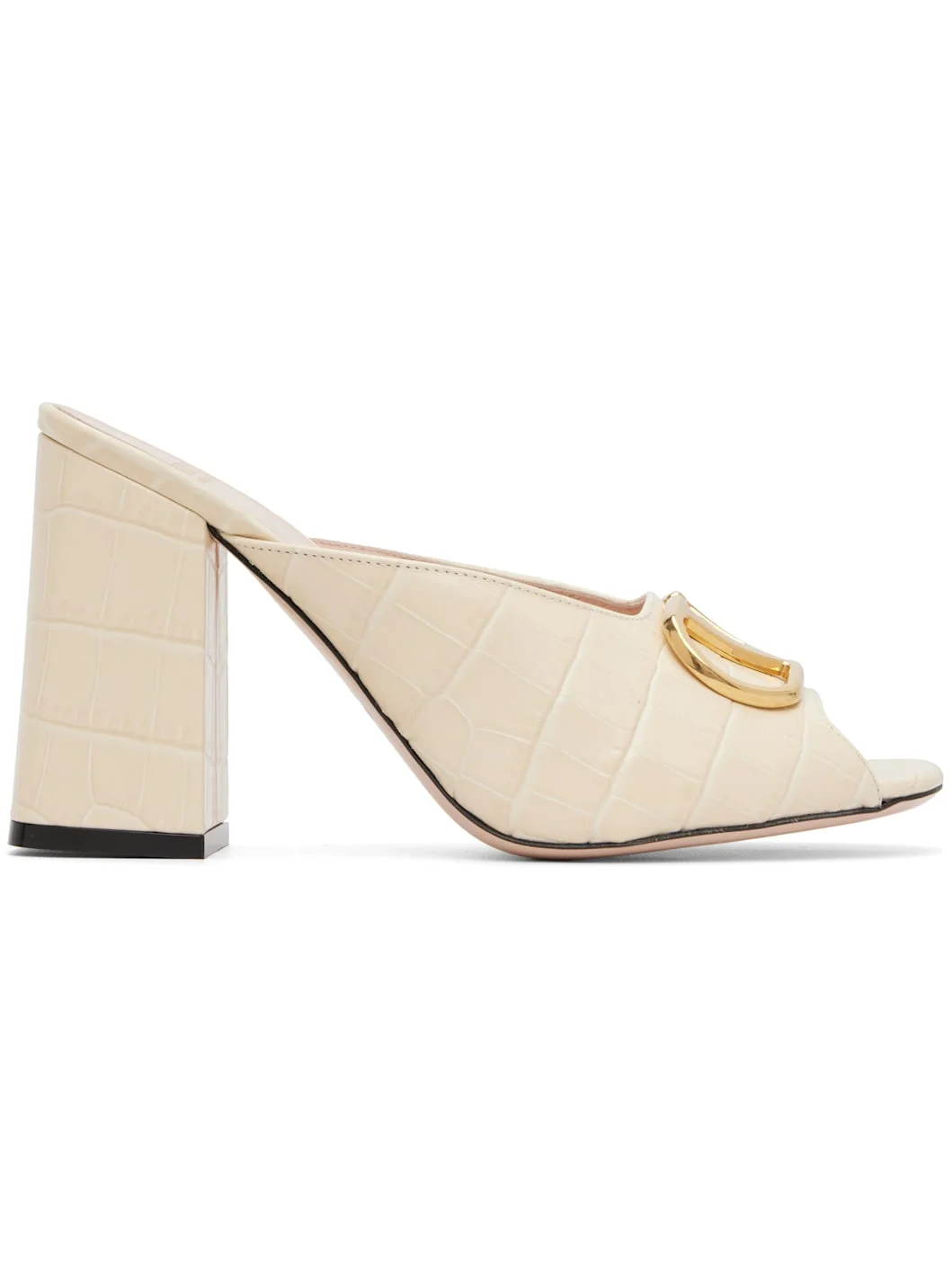 Off-White VLogo Signature Slide Heeled Sandals - 1