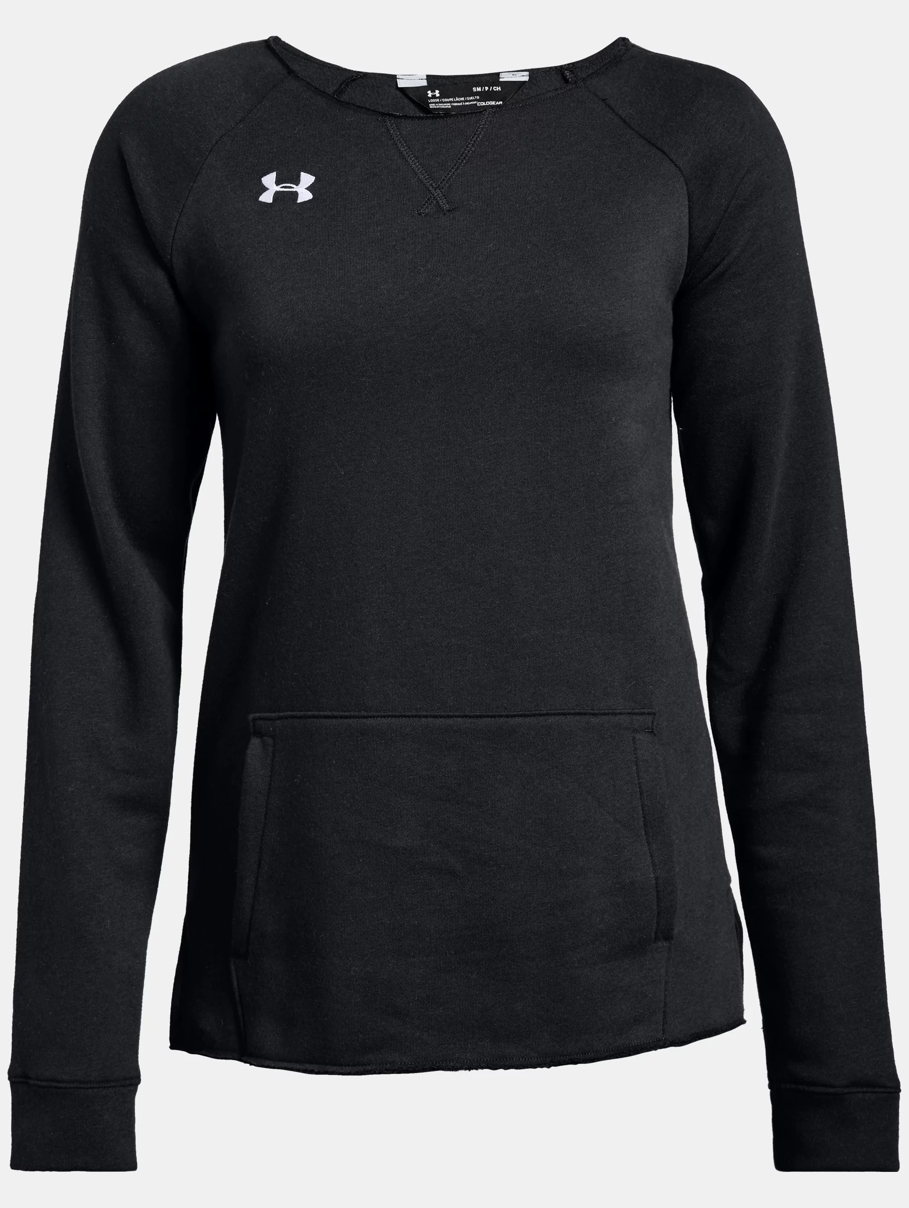 Women's UA Hustle Fleece Crew - 1