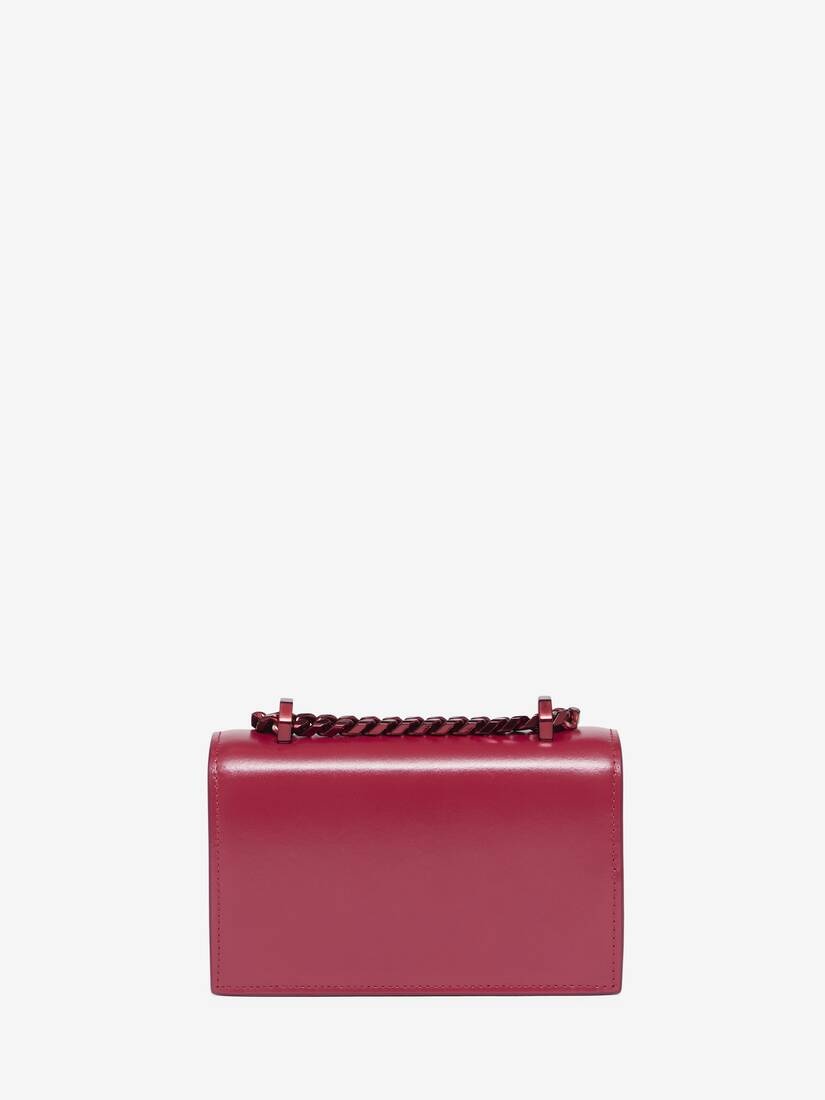 Women's Mini Jewelled Satchel in Red - 3