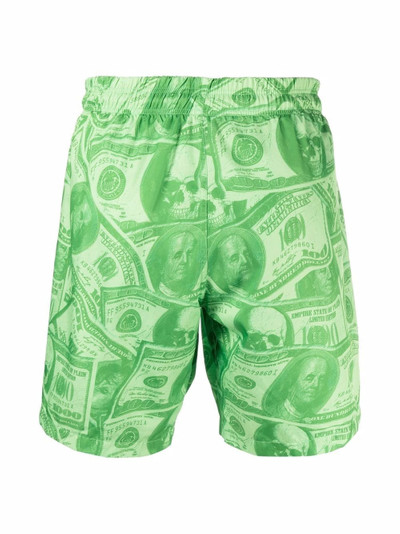 PHILIPP PLEIN dollar-print swimming shorts outlook