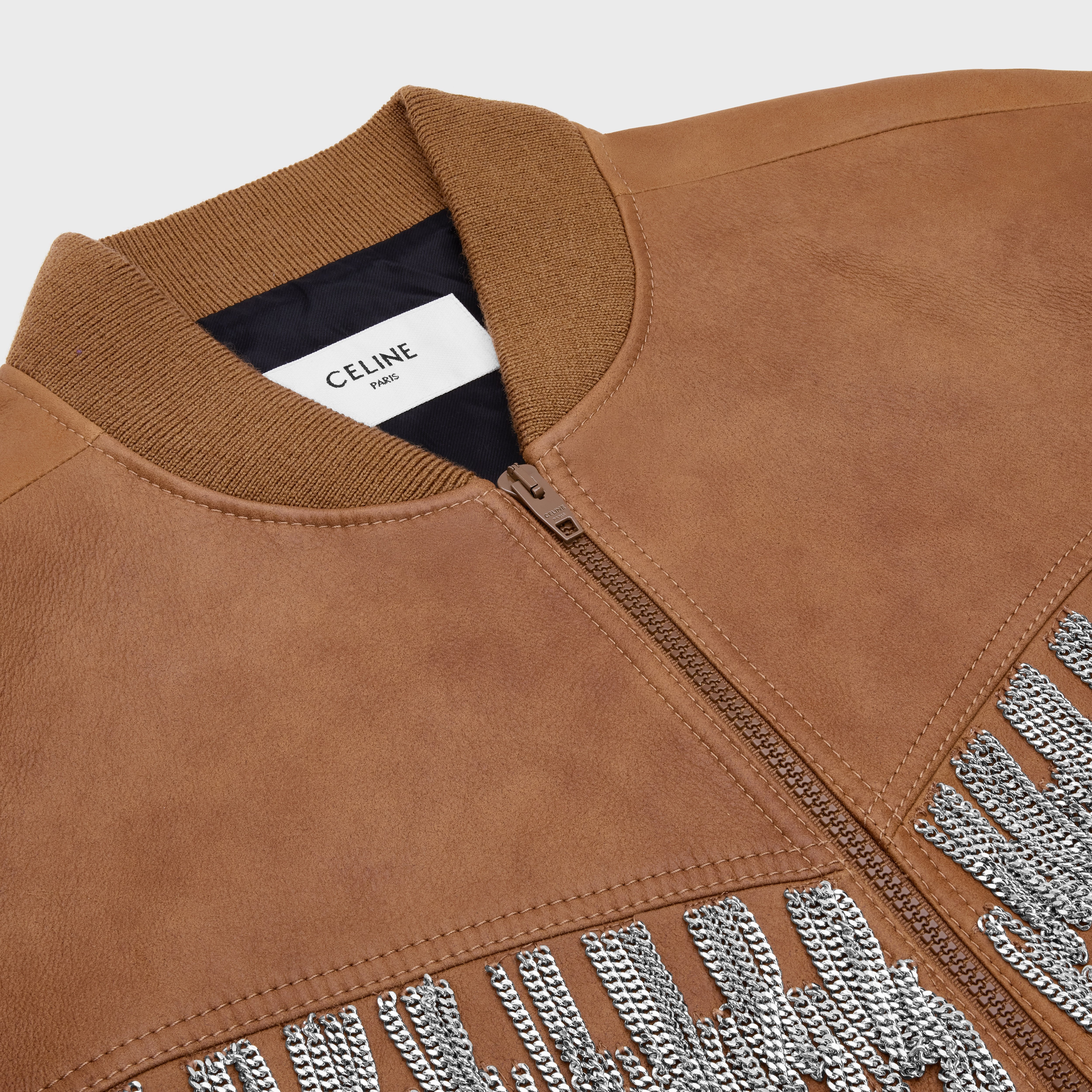 TEDDY JACKET WITH CHAIN FRINGES IN LAMBSKIN - 3