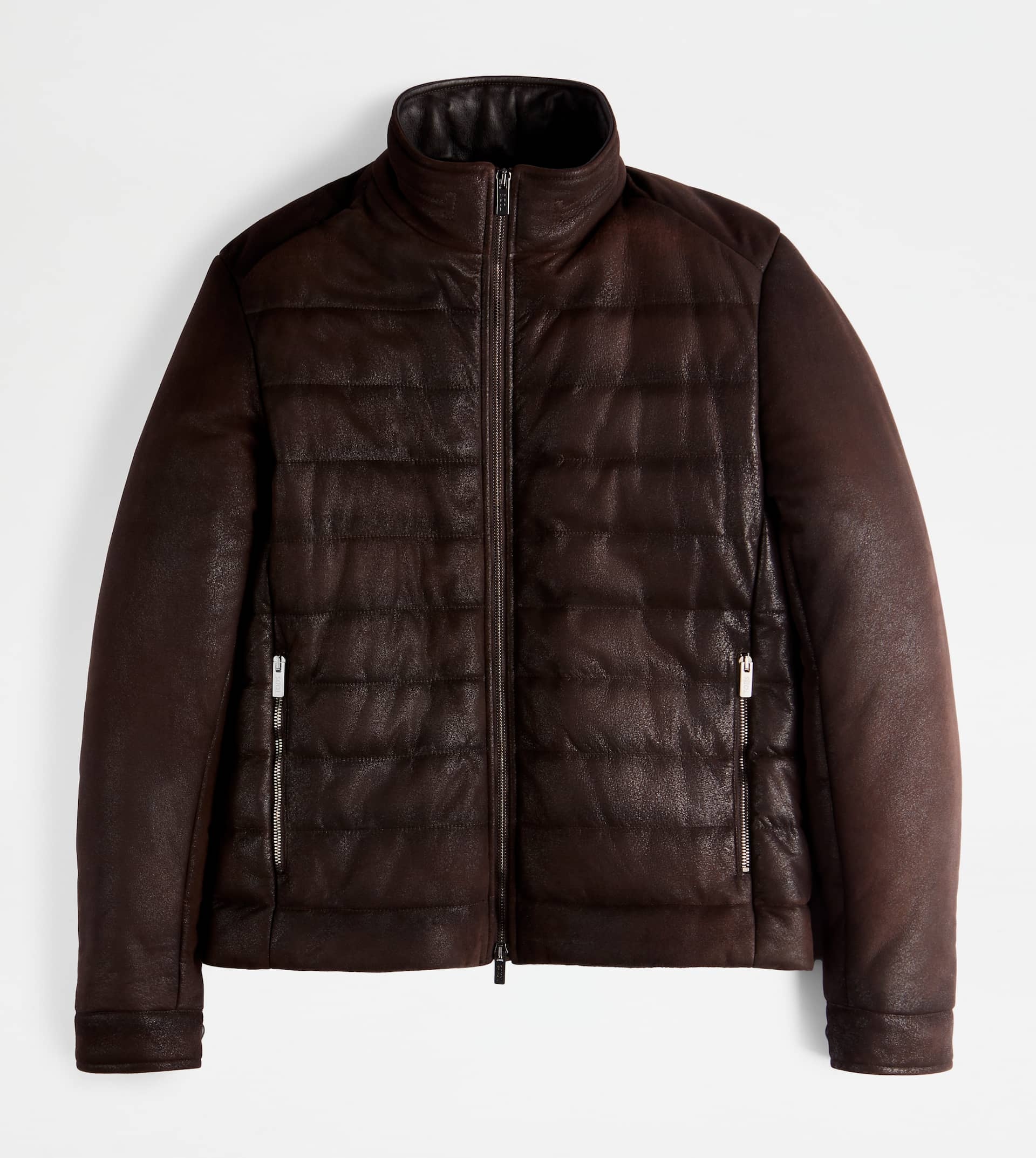JACKET IN SUEDE - BROWN - 1