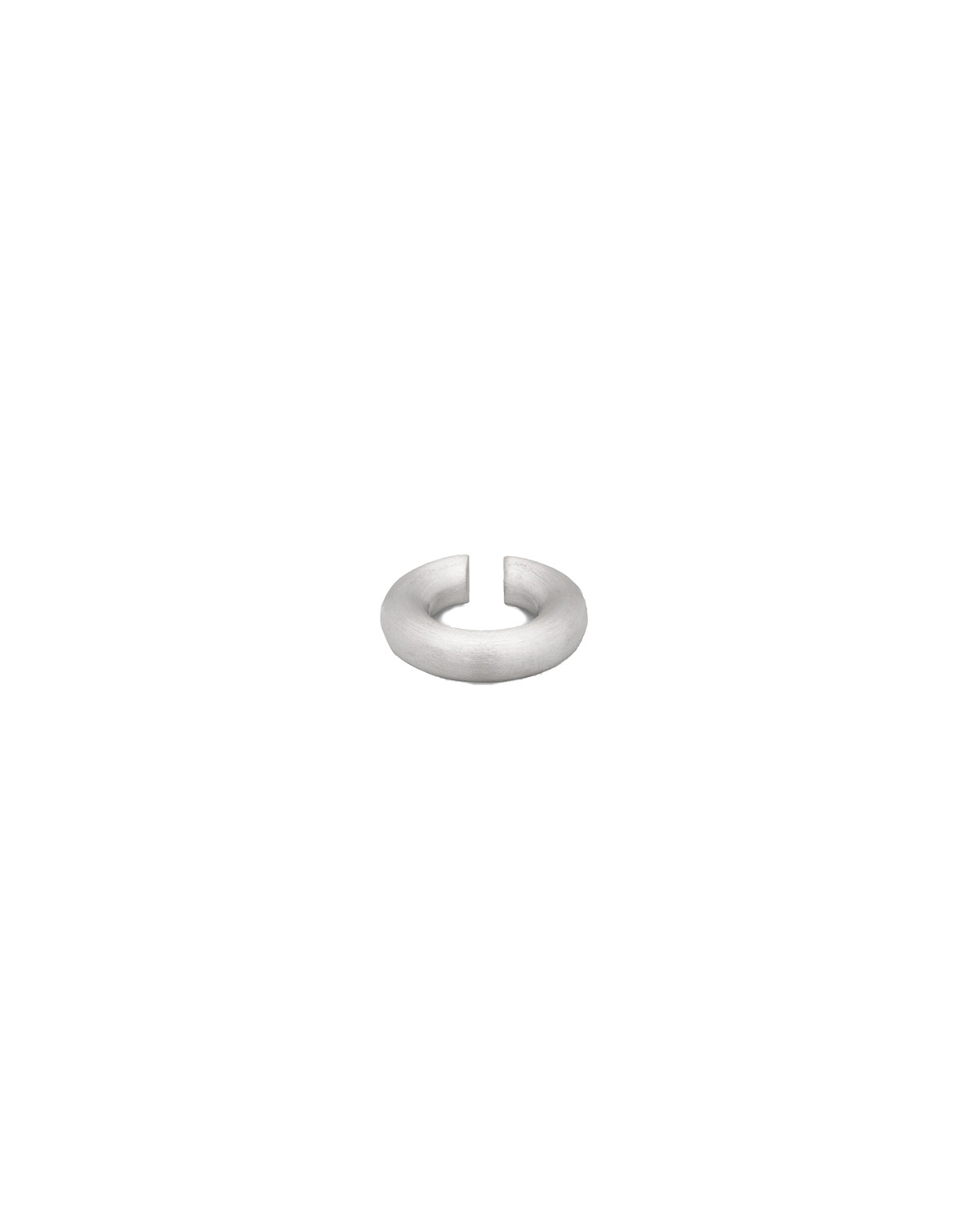 TOM WOOD Chunky Ear Cuff Satin Silver Large | REVERSIBLE