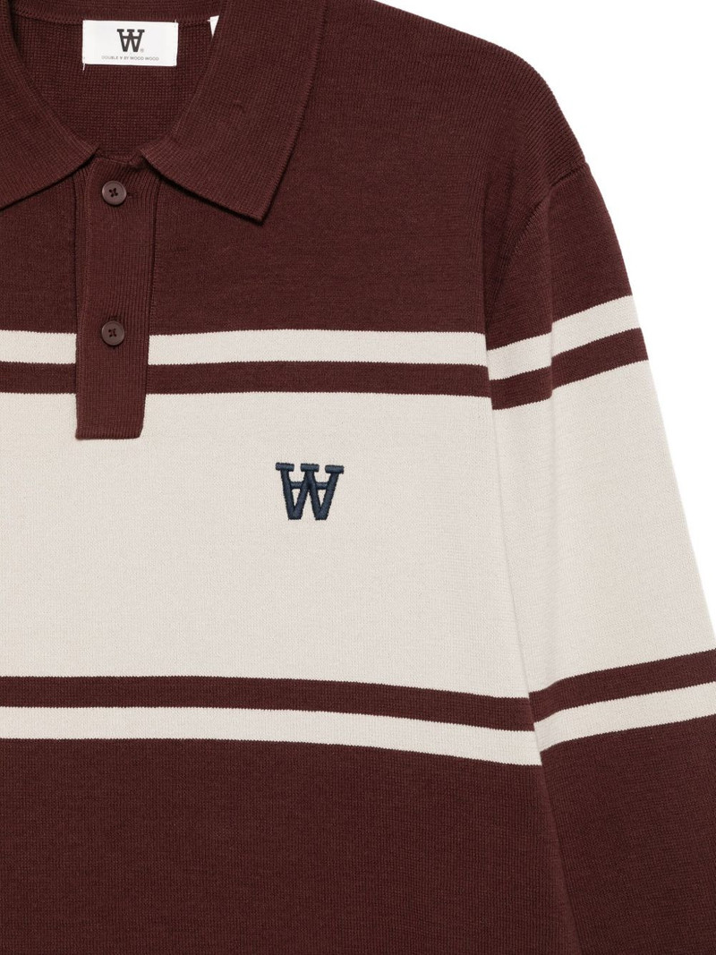 WWCurt striped long-sleeve polo shirt 3