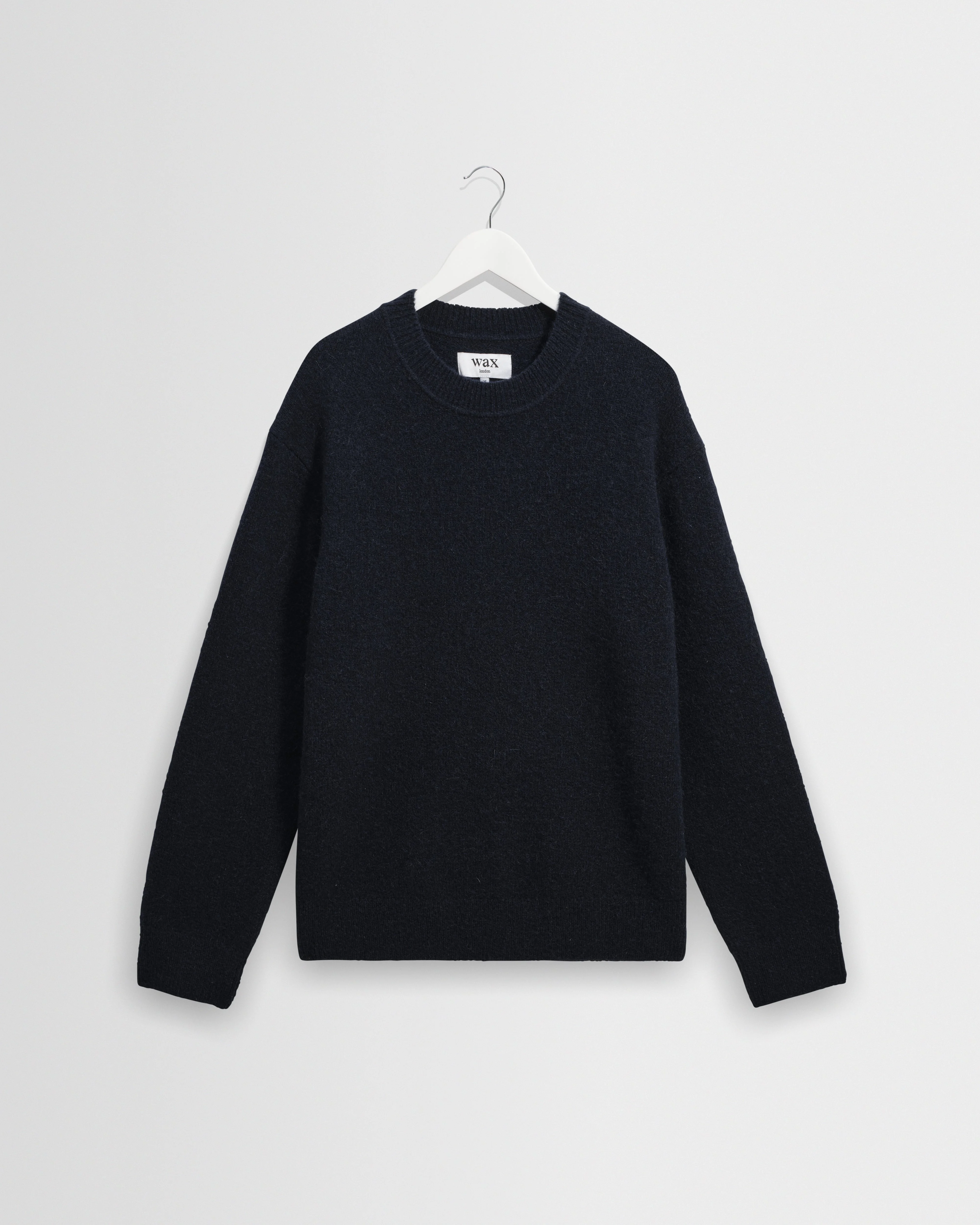Wilde - Navy Fluffy Wool Crewneck - 1