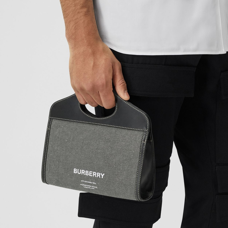 Horseferry Print Canvas Foldover Pocket Bag 12