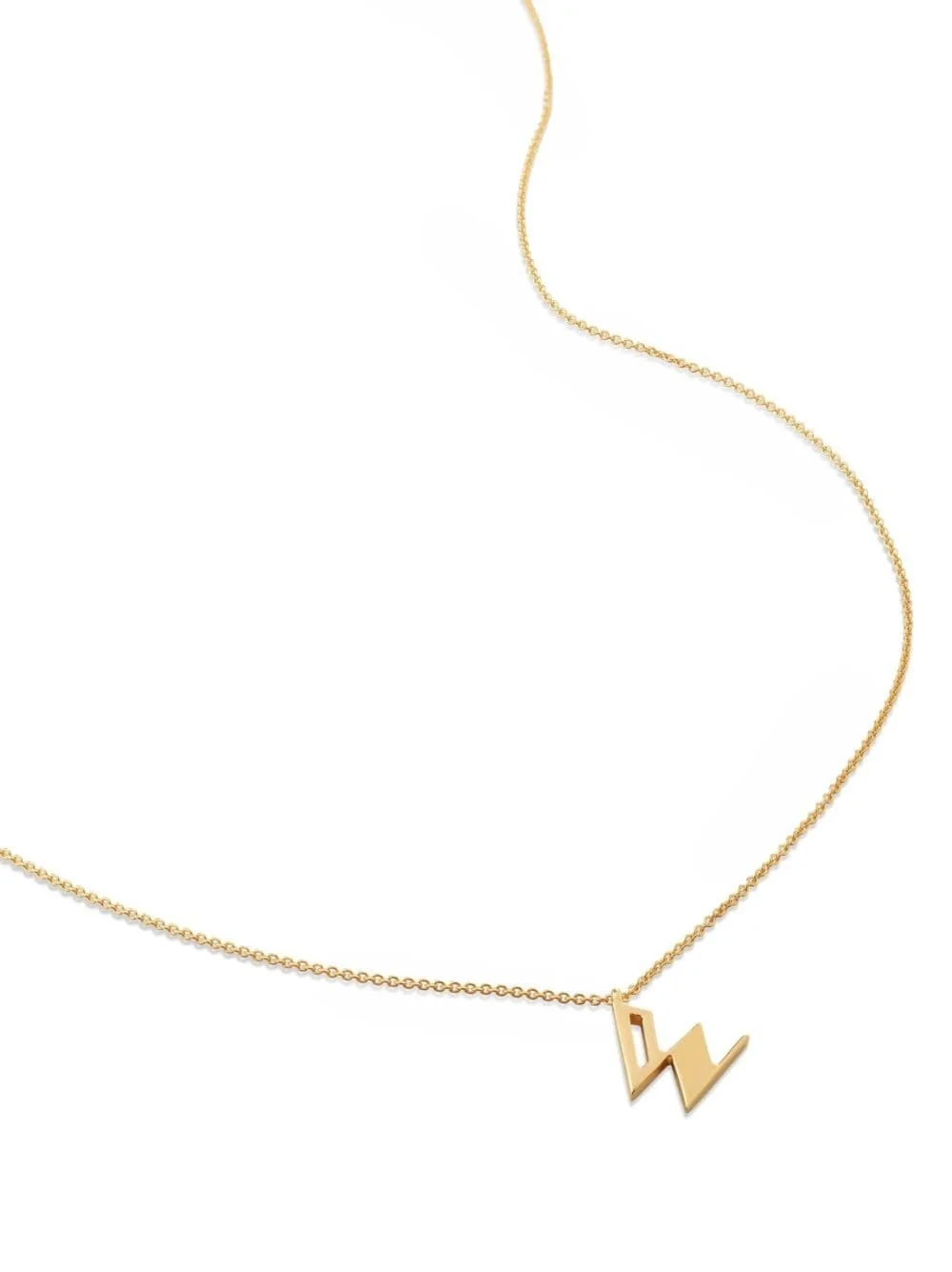 alphabet W-pendant necklace - 1