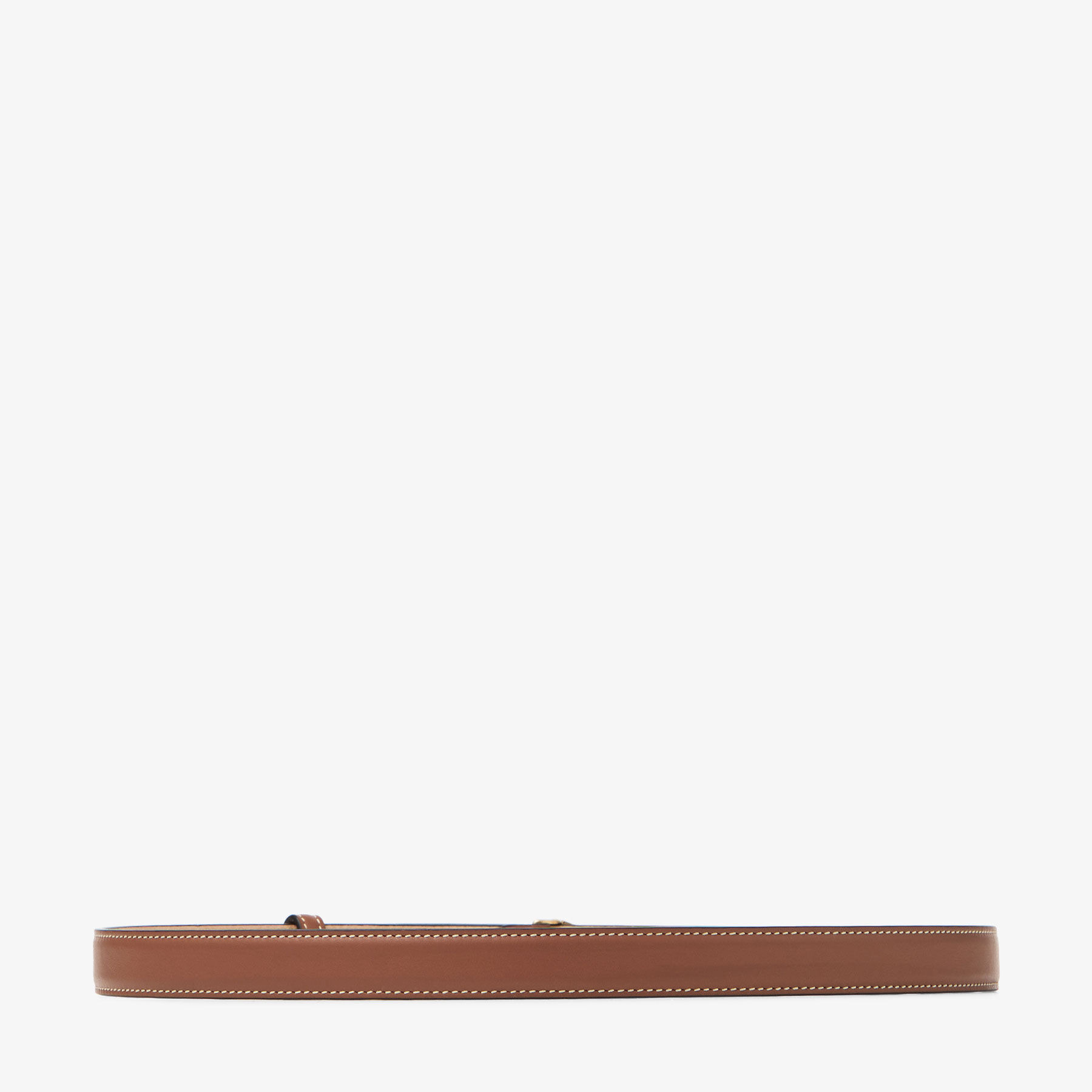 Diamond Clasp Belt
Tan Calf Leather Stitched Belt - 4