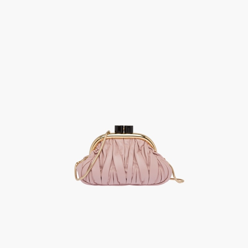 Miu Belle matelassé nappa leather bag - 2