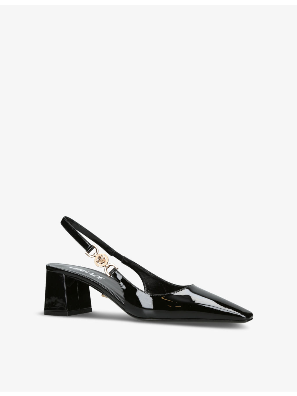 Medusa 55 patent-leather slingback courts - 3