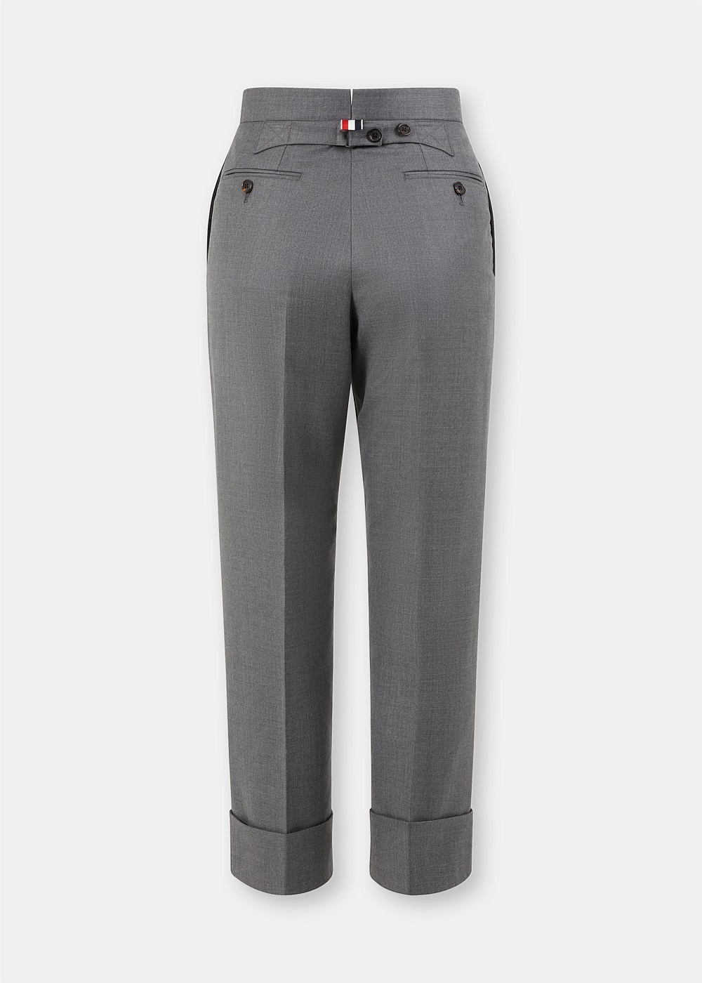 Medium Grey Trouser With Backstrap - 2