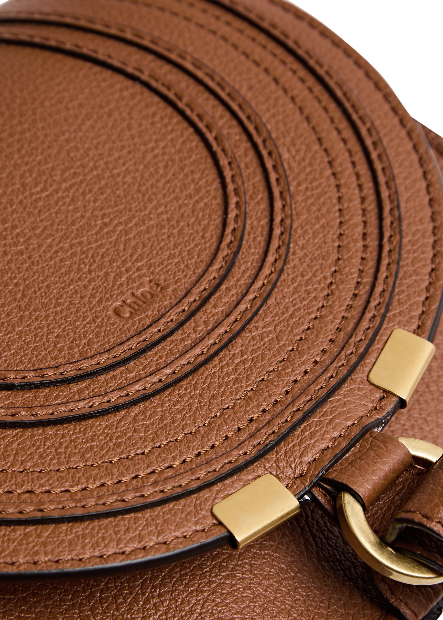 Marcie small leather saddle bag - 3