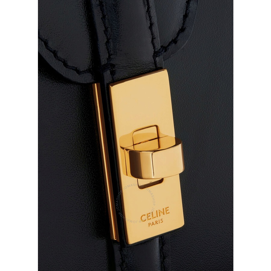 Celine Black Mini 16 in Satinated Calfskin - 4