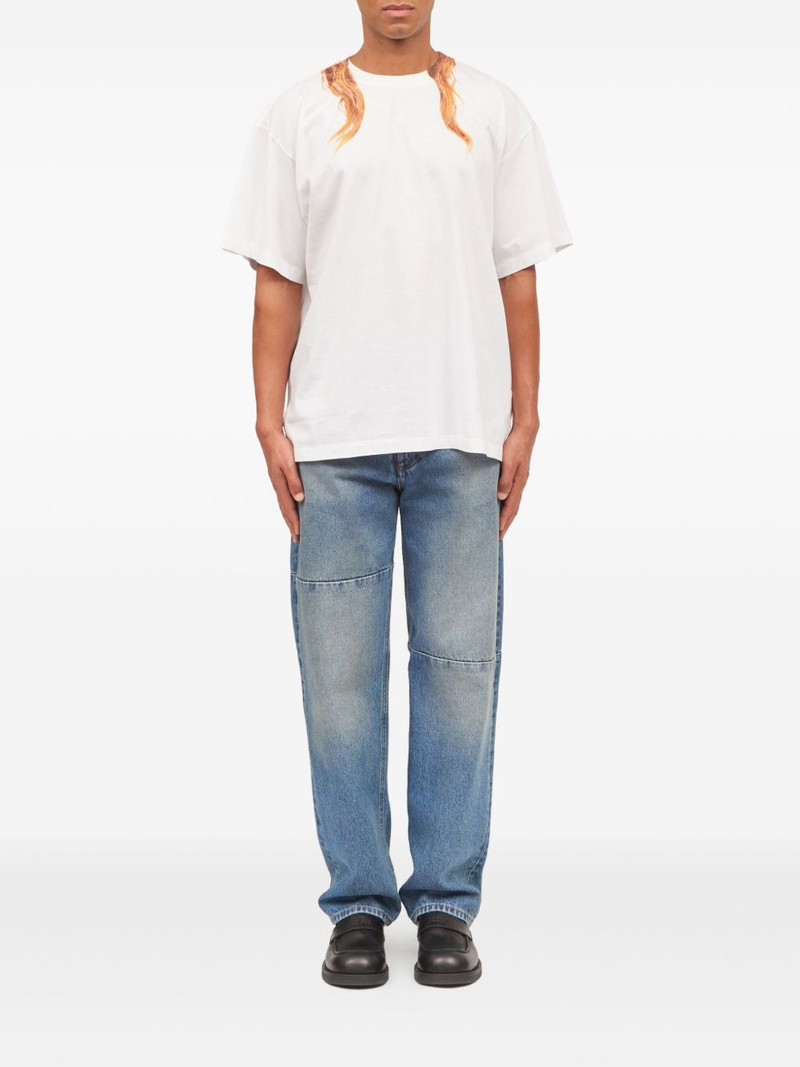 MM6 Maison Margiela round-neck printed-detail T-shirt outlook