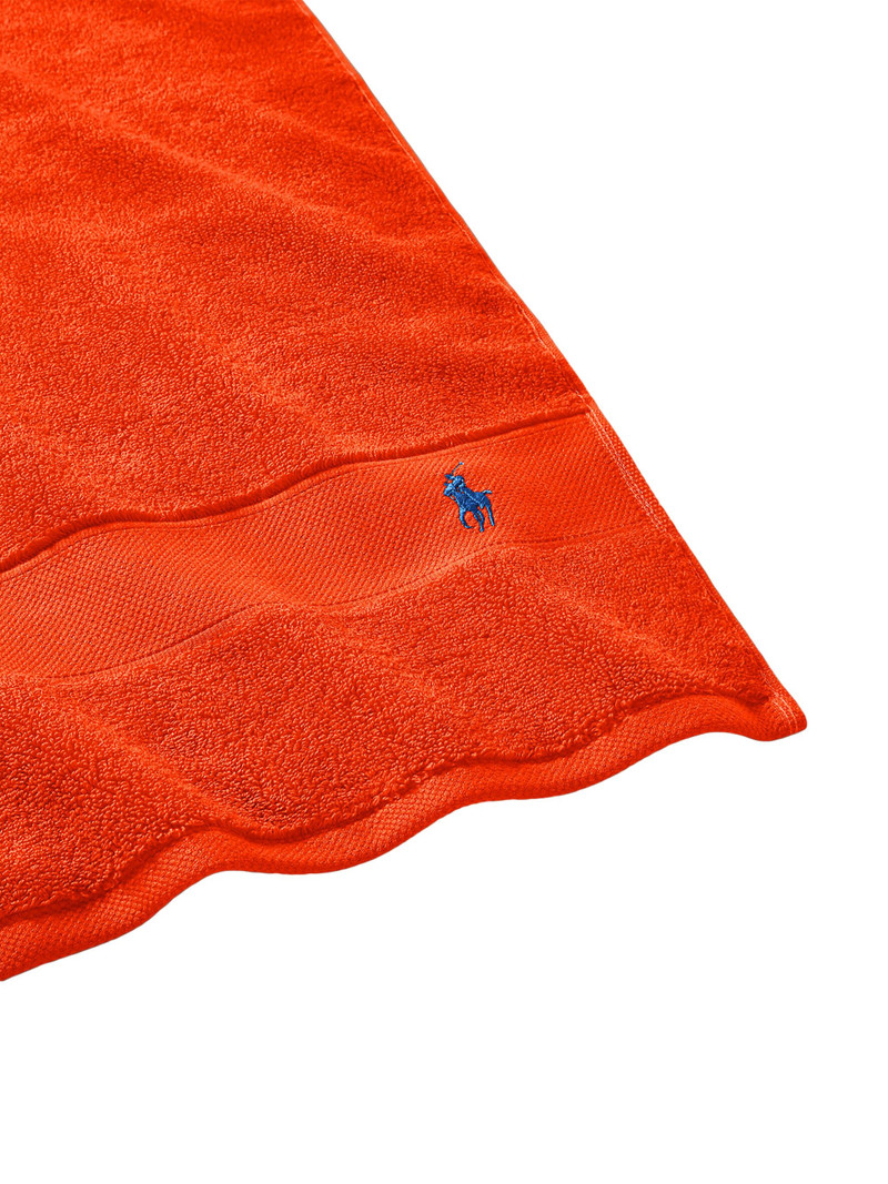 Polo Player Cotton Bath Mat - Sailing Orange 4