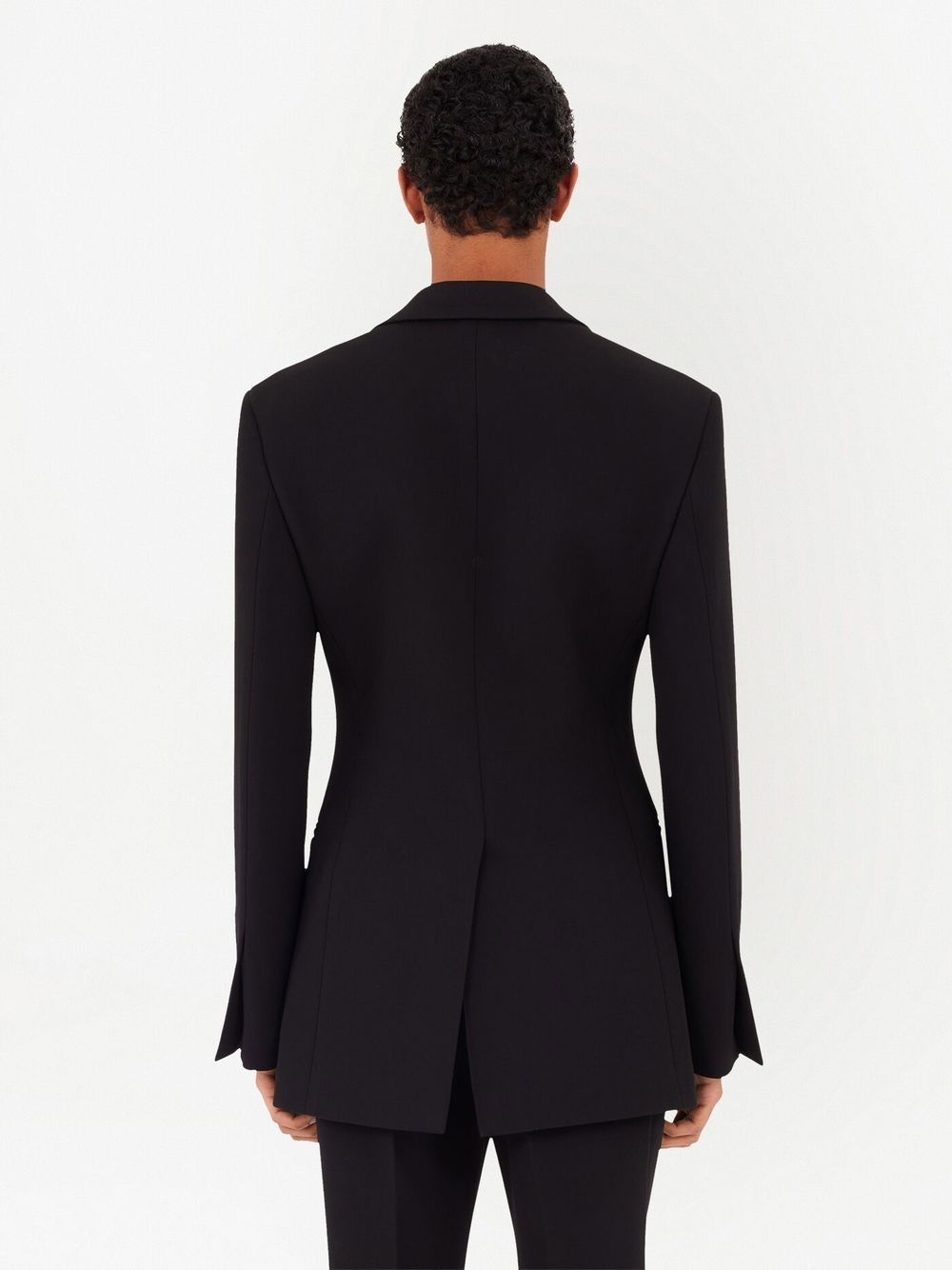 single-breasted tuxedo blazer - 4