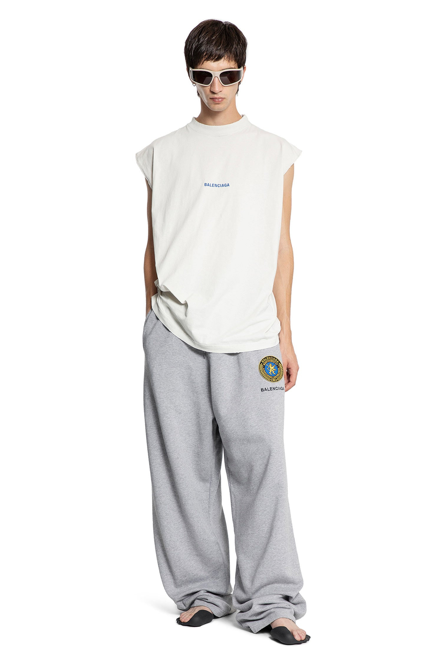Uniform-Patch-Oversized-Sweatpants - 5