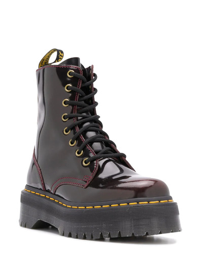 Dr. Martens laminated lace-up ankle boots outlook