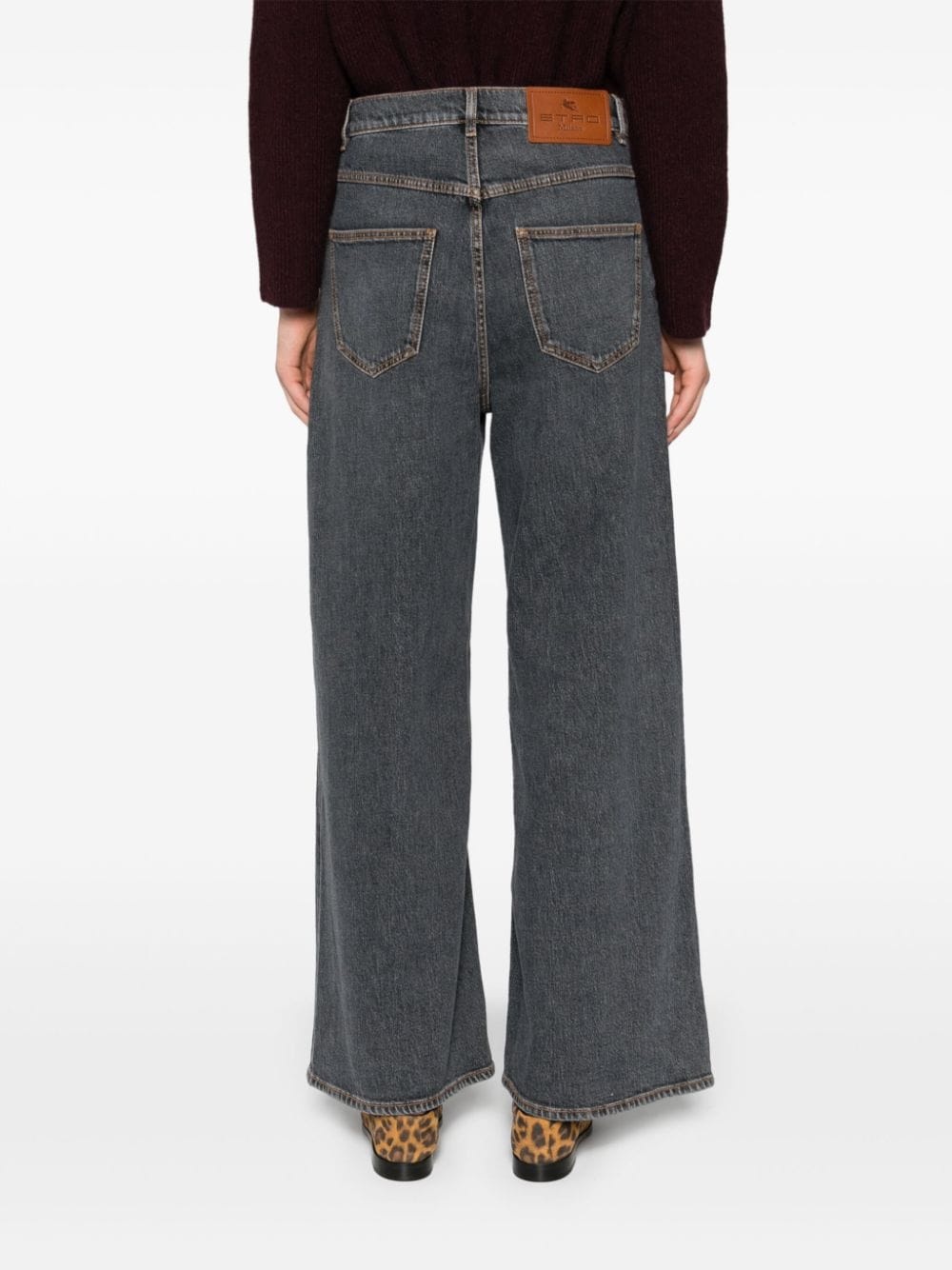 wide-leg jeans - 4