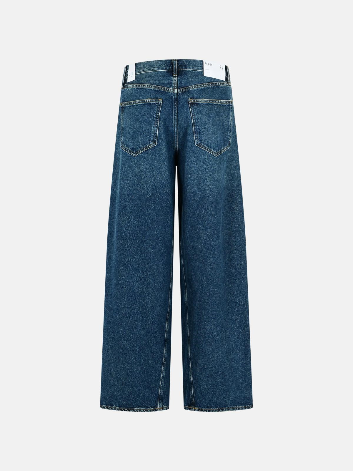 'TWIST' BLUE COTTON JEANS - 3