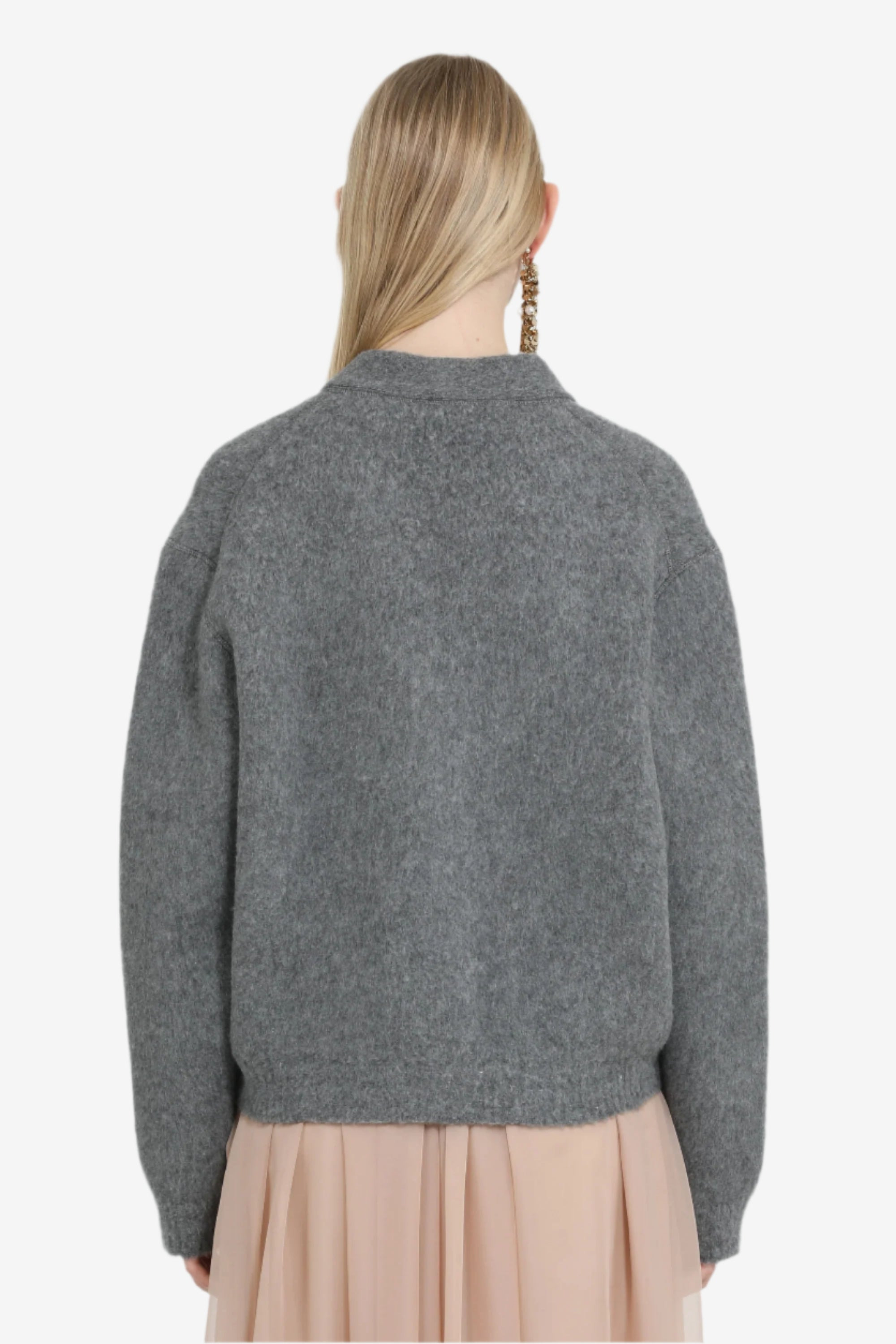 CARDIGAN SWEATER WITH LOGO - 2