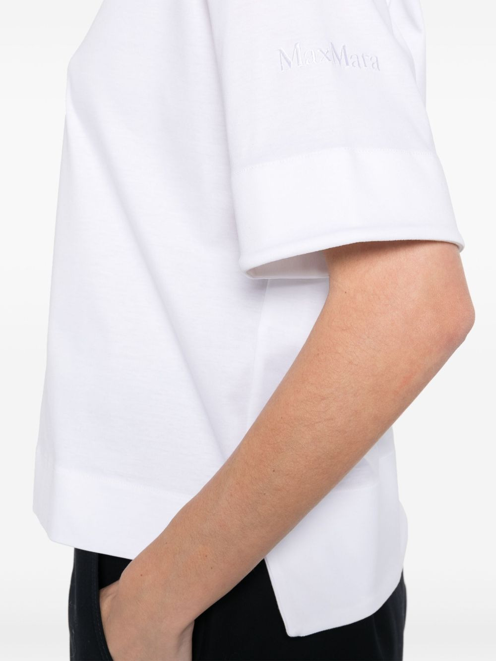 Max Mara Women Logo Cotton T-Shirt - 4