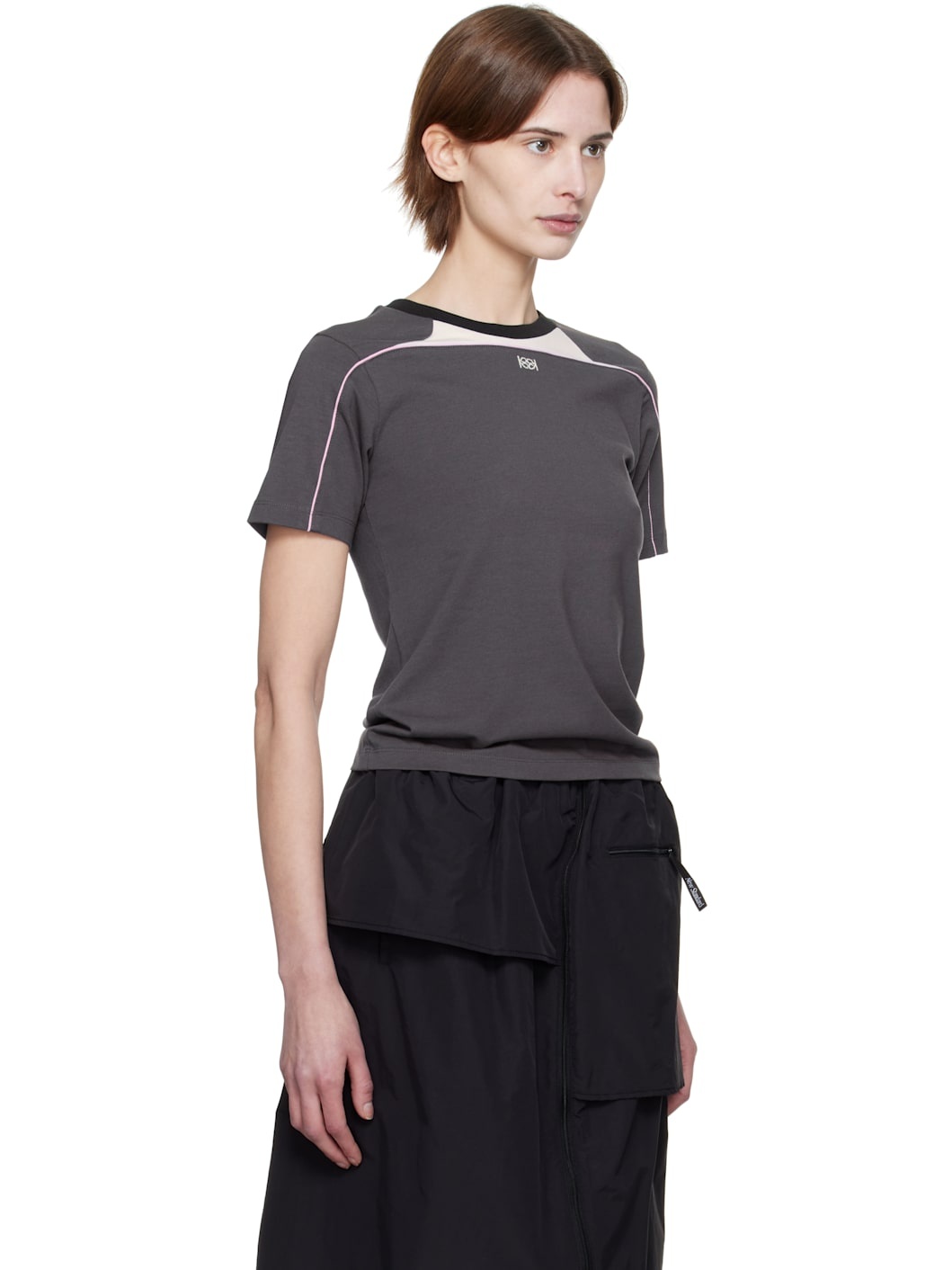 Gray Cycle Half Sleeve T-shirt - 2