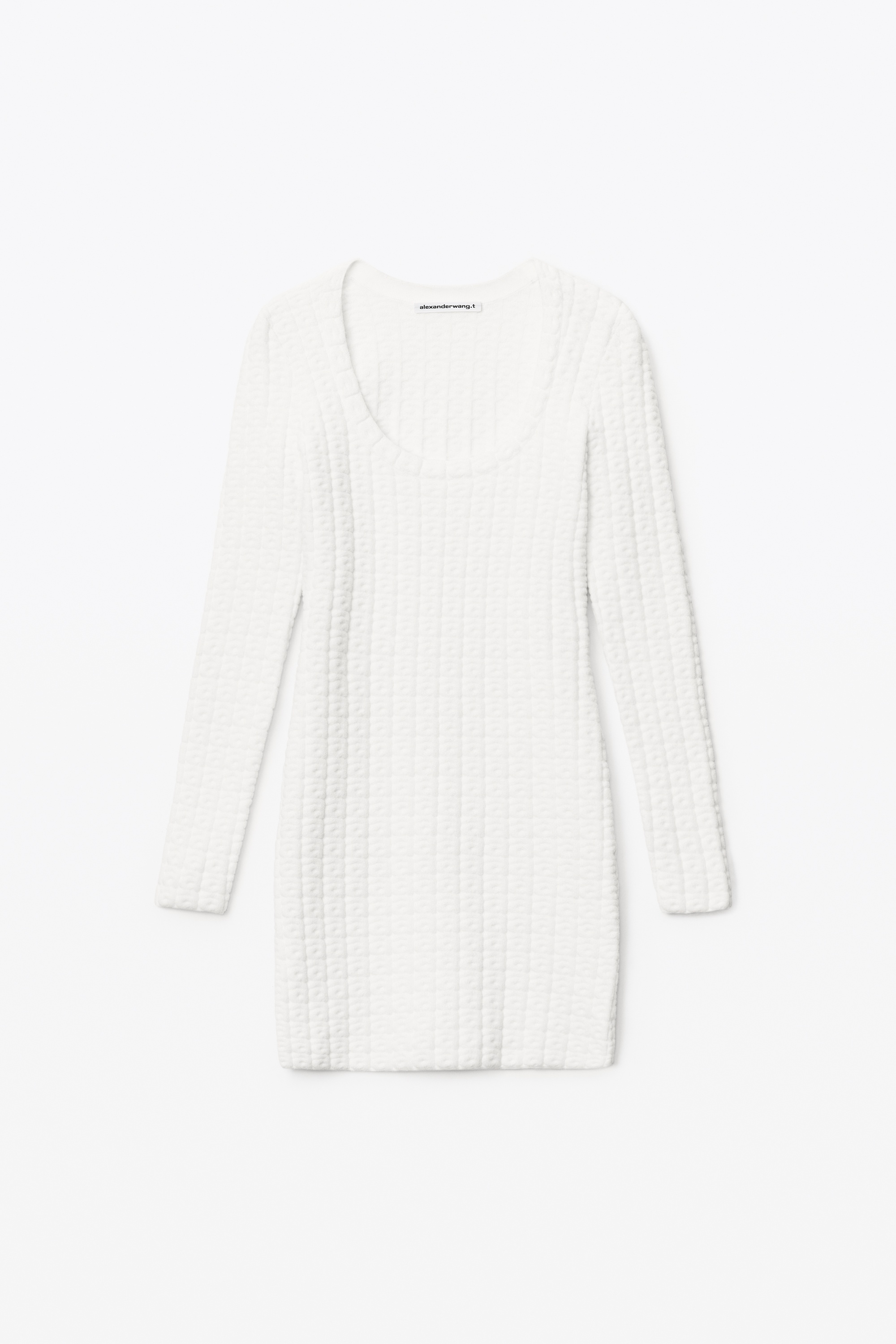 MINI DRESS IN CHENILLE JACQUARD - 1