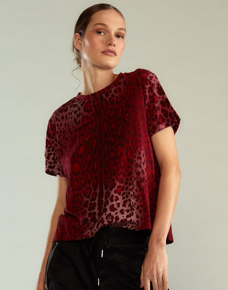 CYNTHIA ROWLEY Leopard Relax Tee outlook