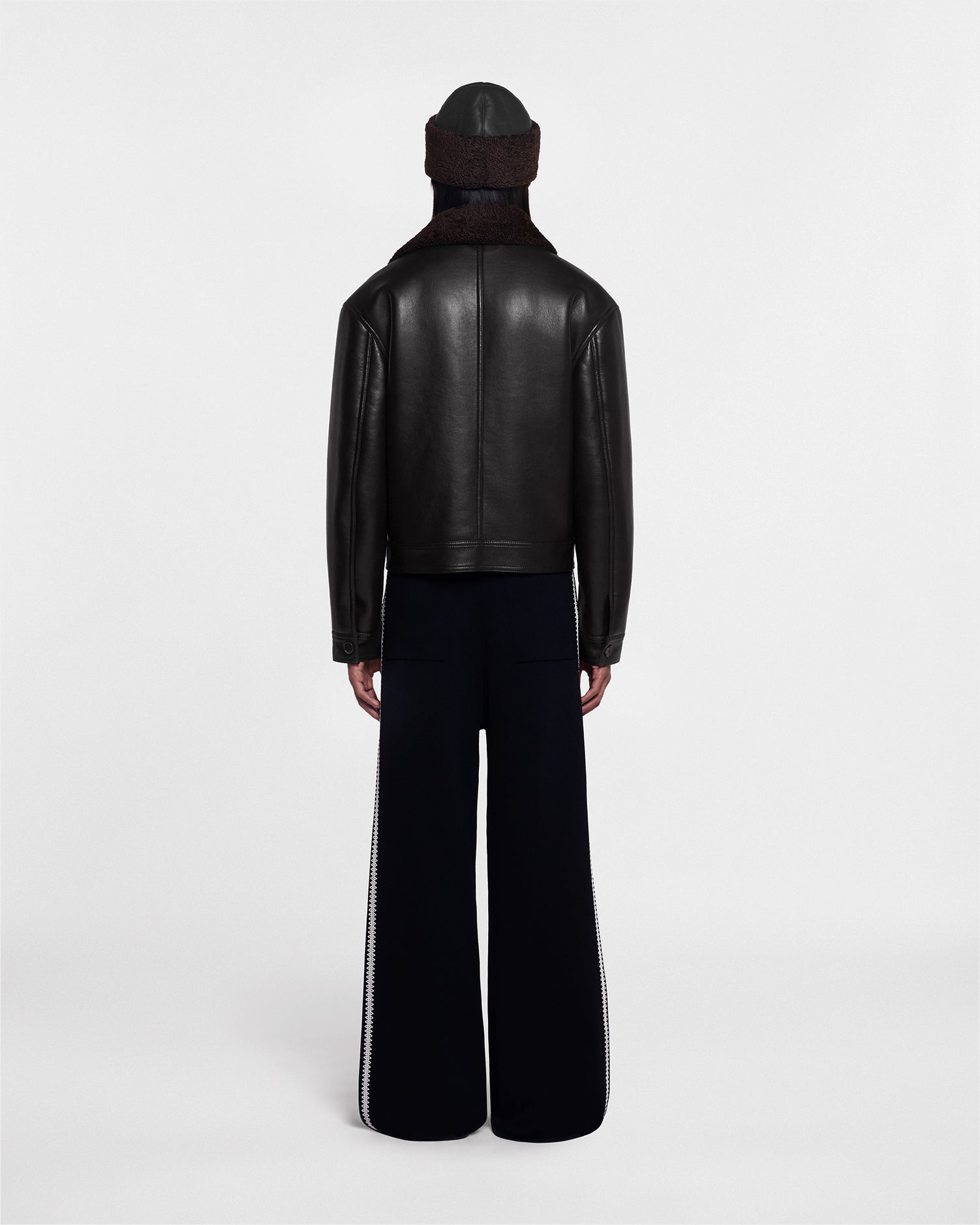 Cropped Faux Shearling Jacket - 3