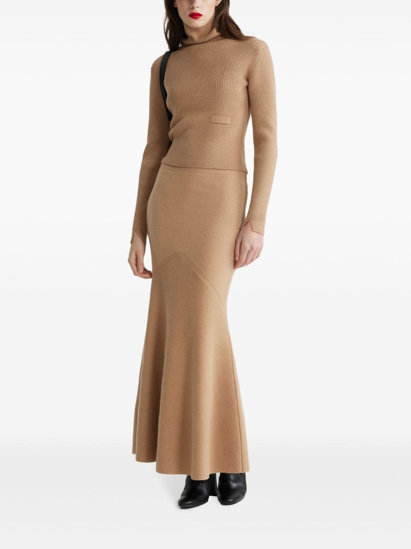 PATOU logo-appliqué rib-knit jumper outlook