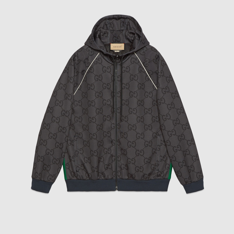 Jumbo GG zip jacket with Web - 1