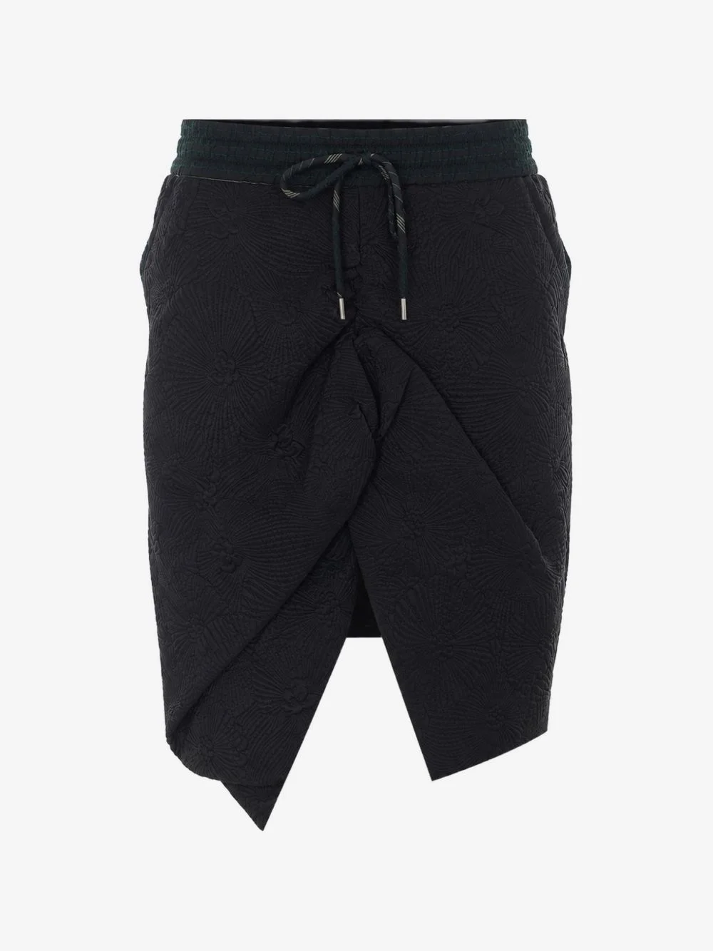 asymmetric jacquard-pattern skirt - 1