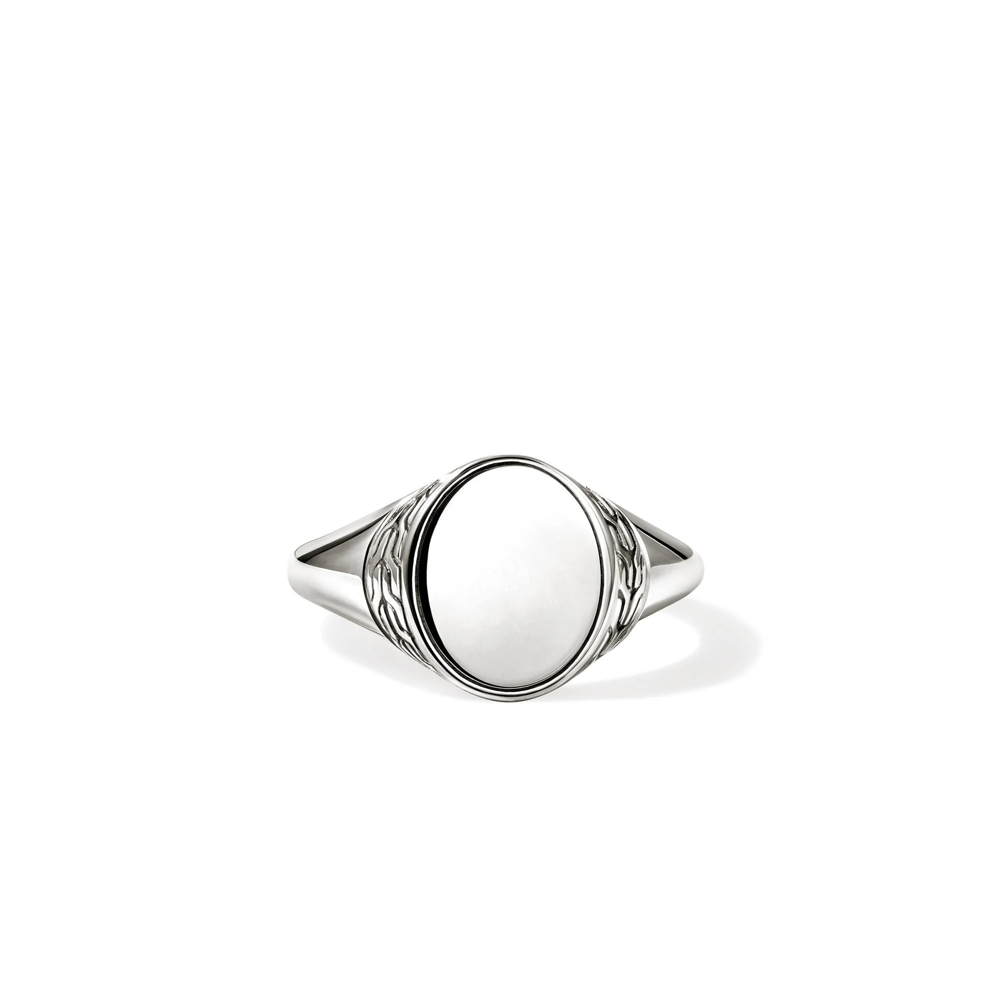 Icon 50 Signet Ring, Sterling Silver - 1