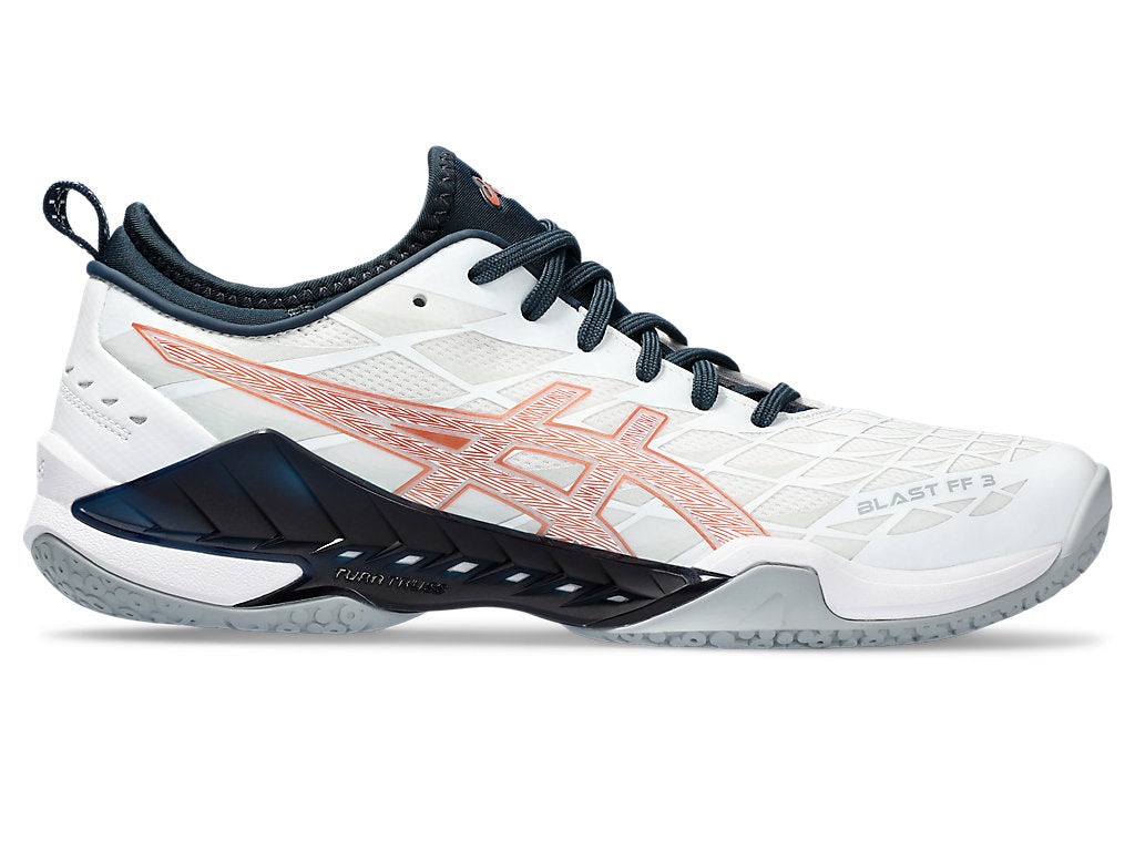 ASICS Blast FF 3 Badminton Shoes 'White Pure Bronze' 1073A069-960 - 2