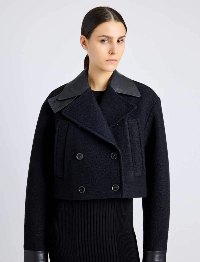 Reyes Jacket in Boiled Wool Jersey 6