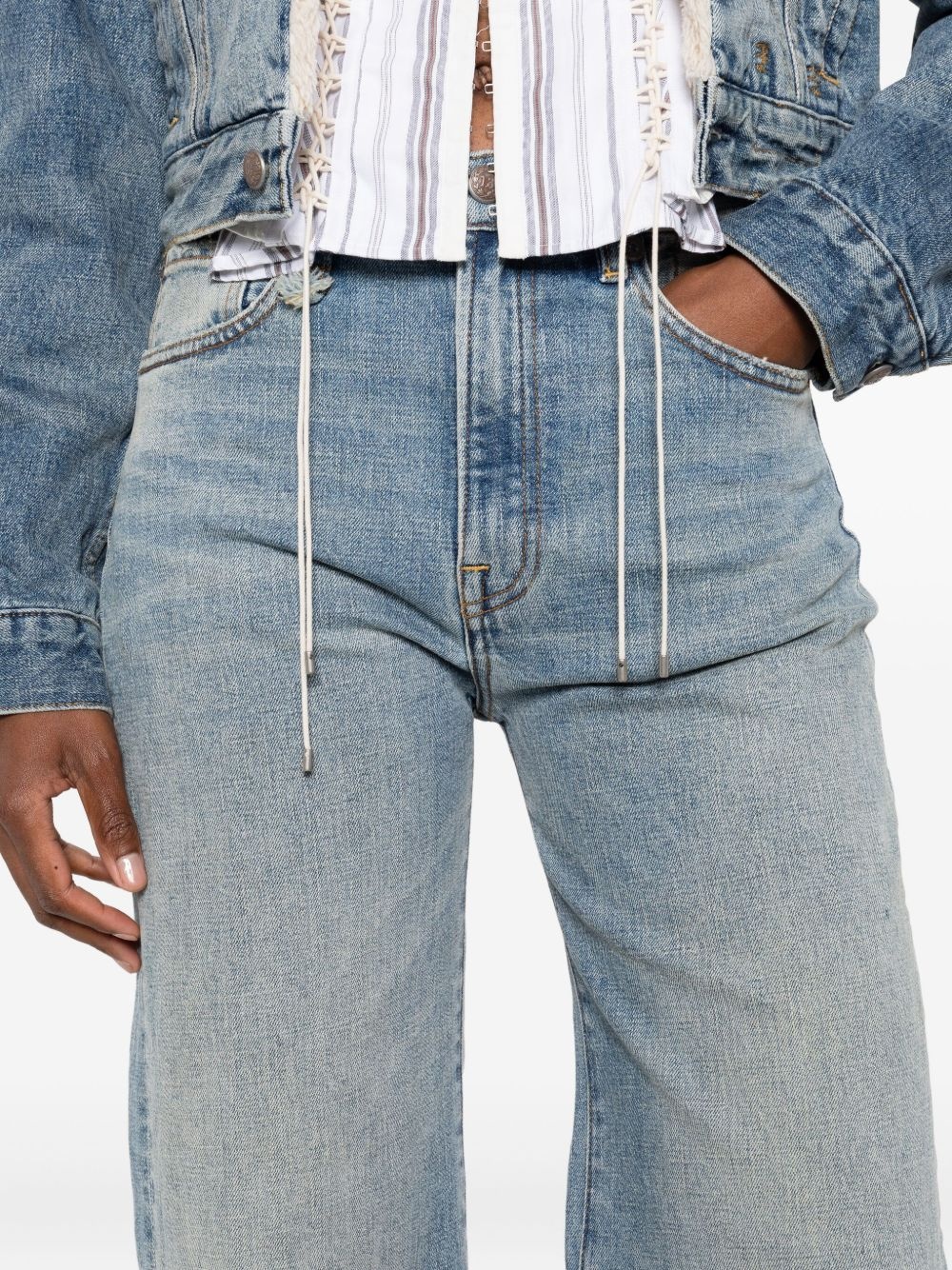 logo-patch jeans - 5