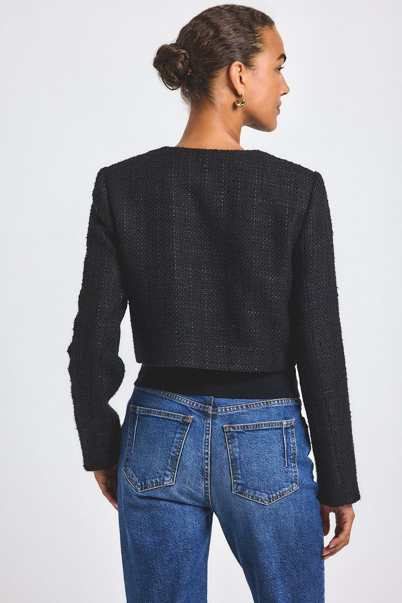 DEREK LAM 10 CROSBY JULIETTE TWEED JACKET outlook