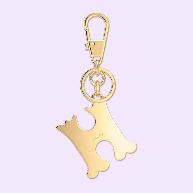GUCCI Letter H Plexiglas keychain outlook