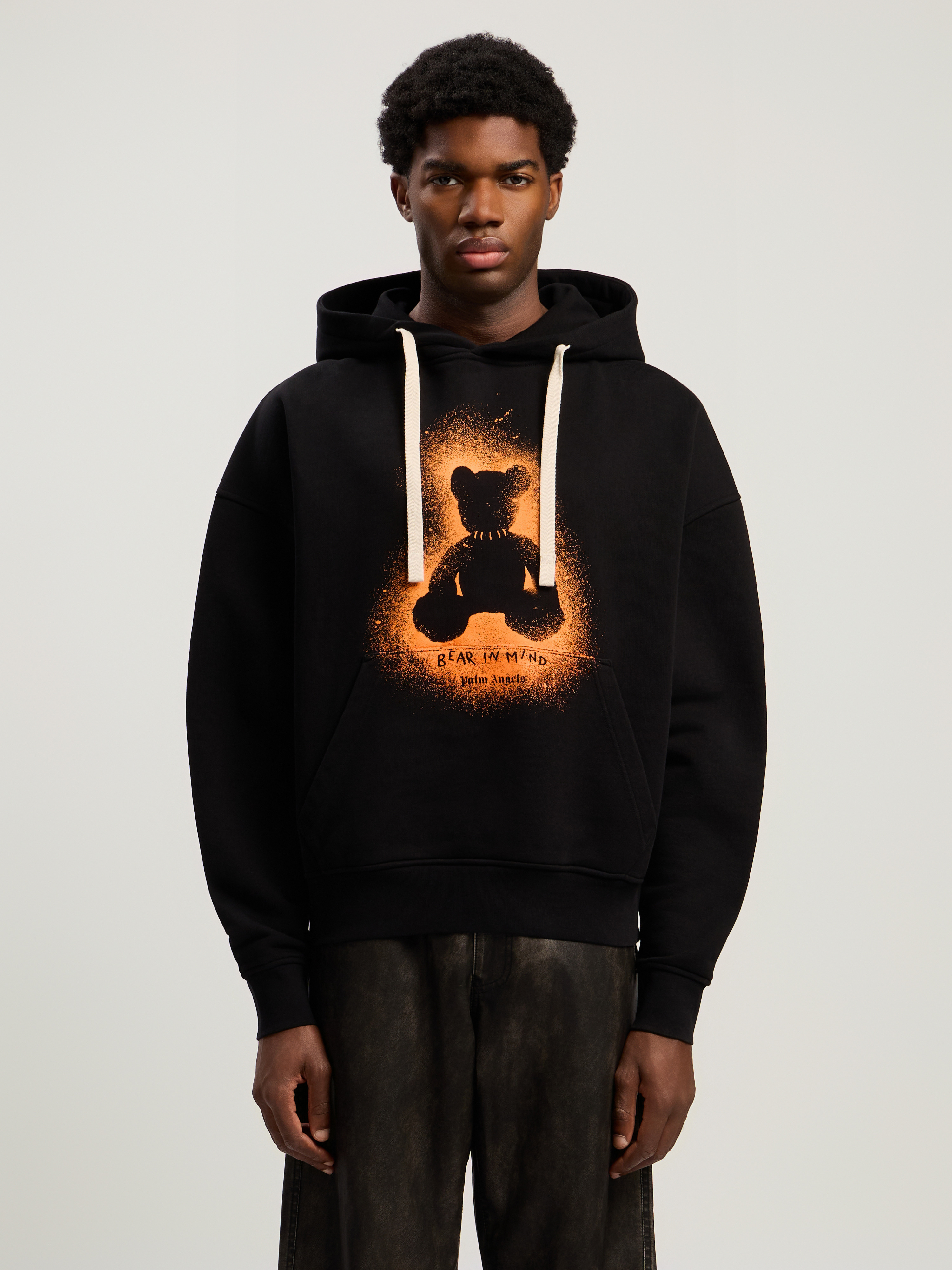 Spray Bear Loose Hoodie - 2