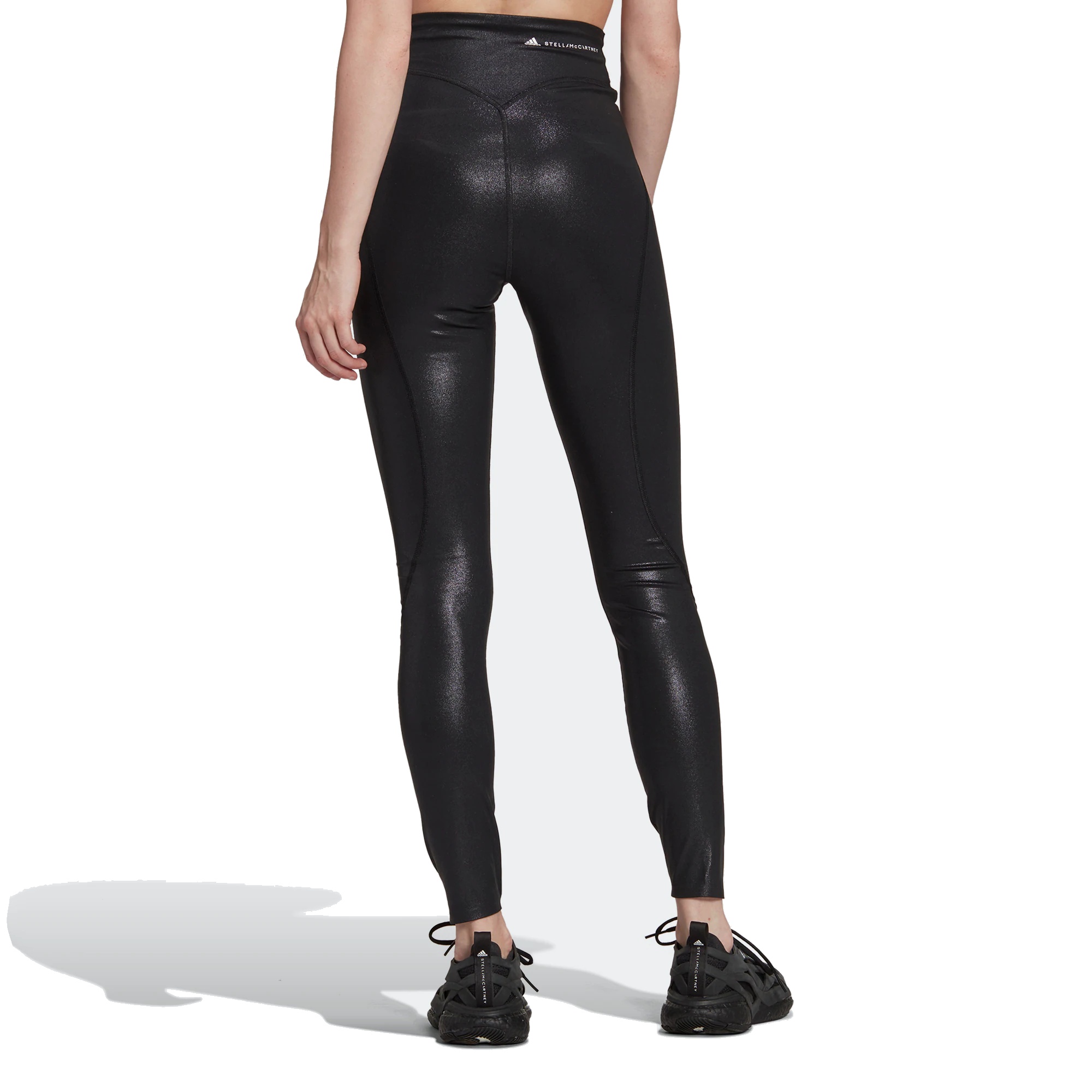 (WMNS) adidas by Stella McCartney Shiny Training Leggings 'Black' HI1937 - 3