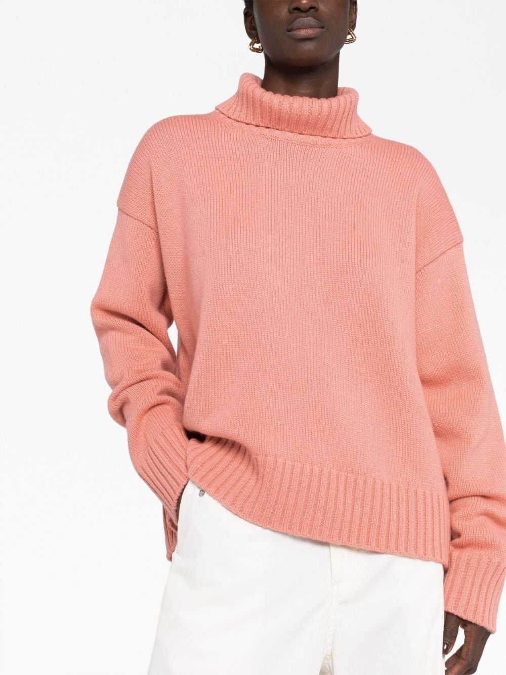 roll-neck loose-fit jumper - 5