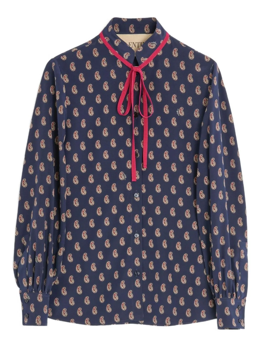 paisley-print silk shirt - 1