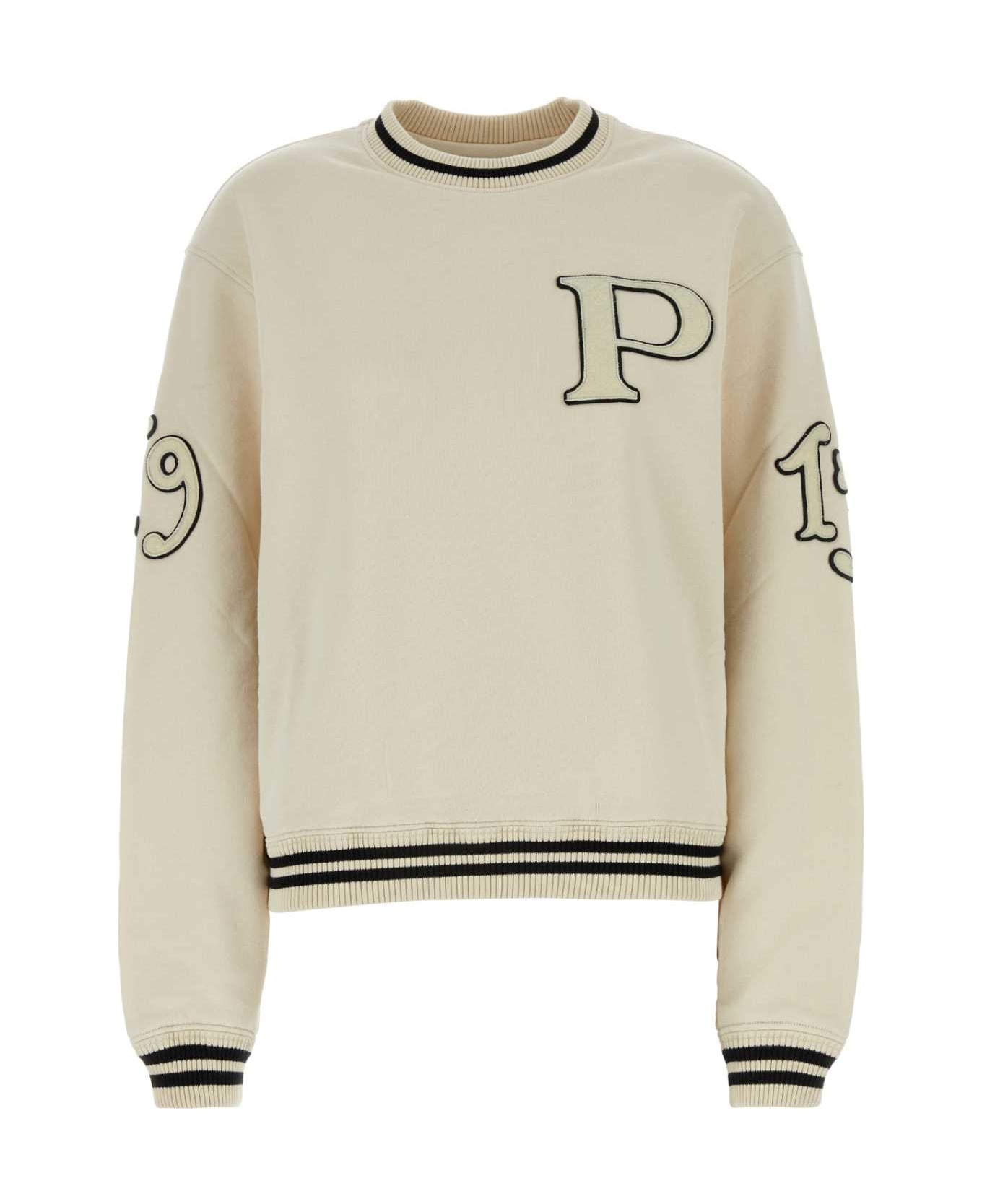 Ivory Cotton Sweatshirt - 1