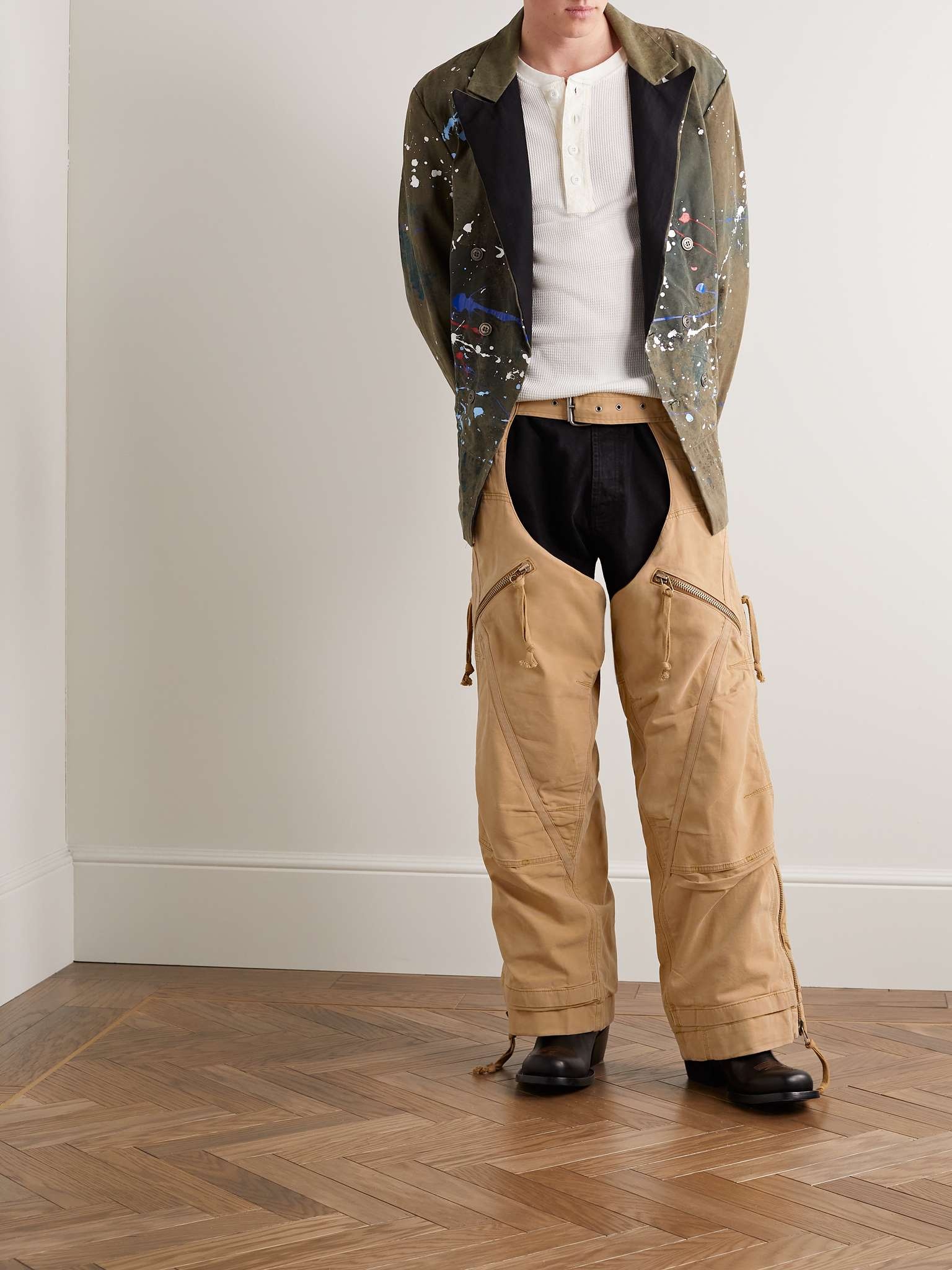 Wide-Leg Cotton-Canvas Chaps - 2