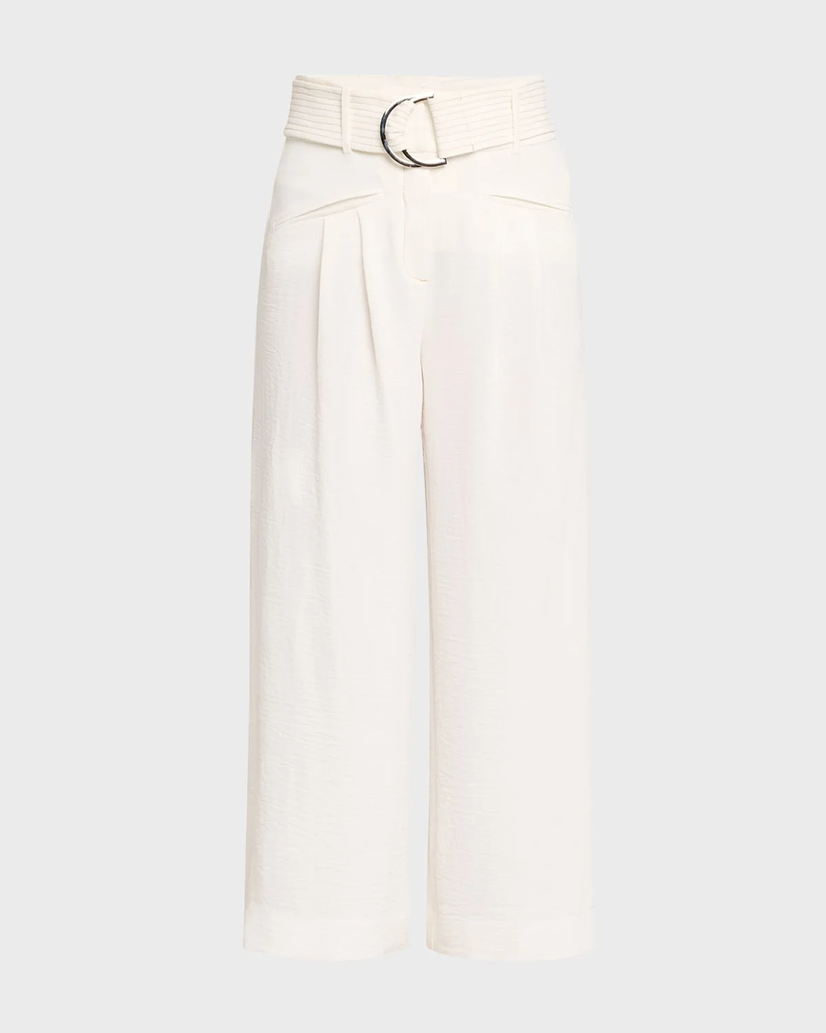 Marguerite Belted Cropped Pants - 1