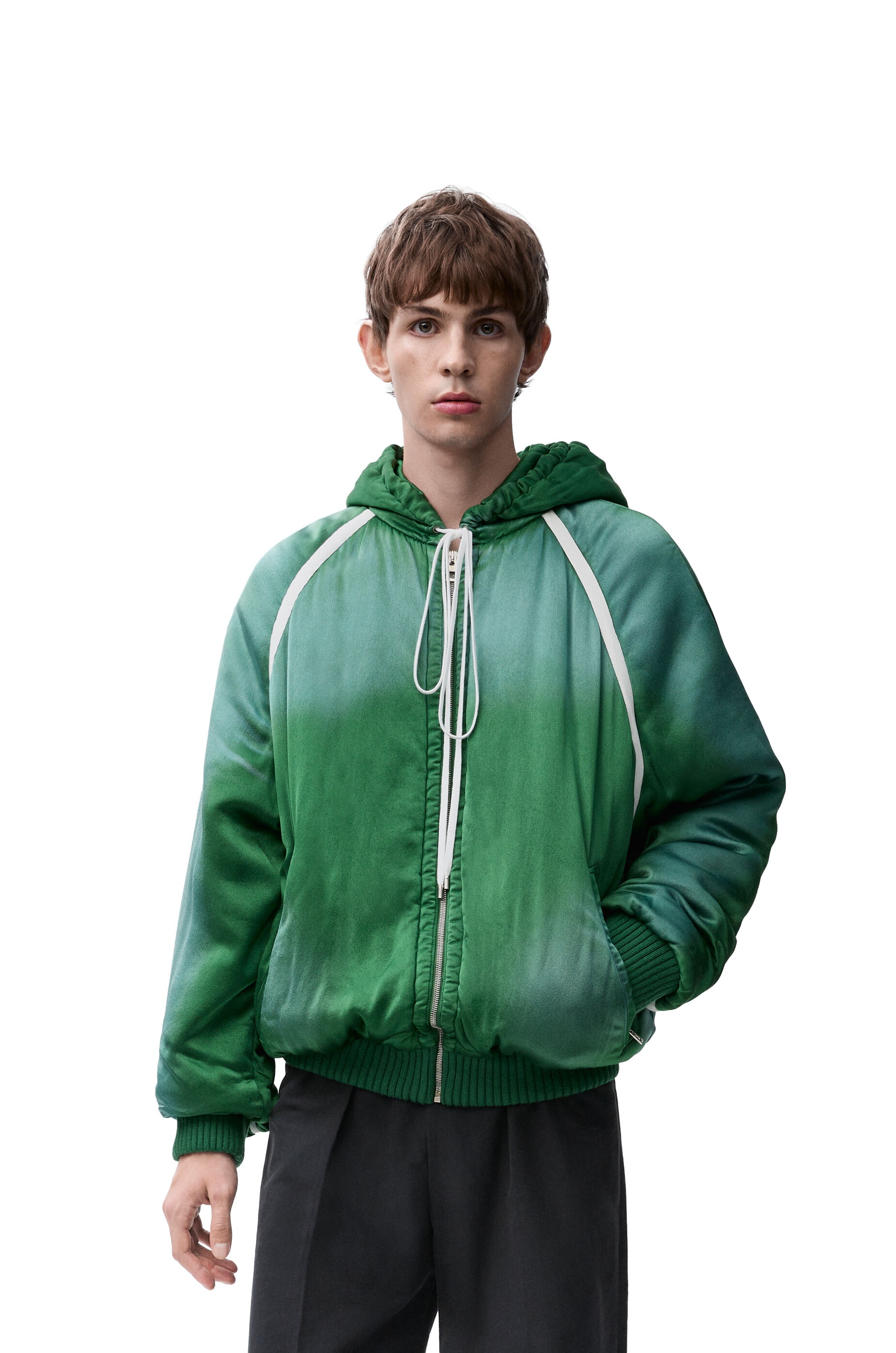 Tracksuit jacket in technical satin - 3