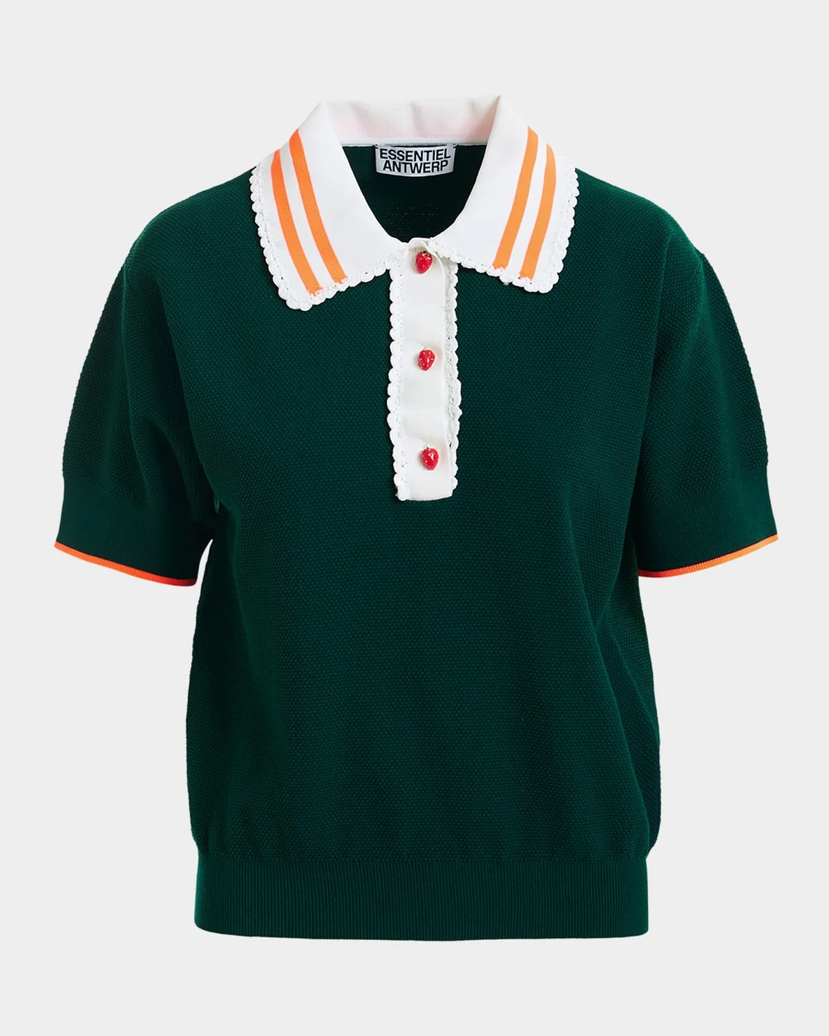 Kontrast Knitted Polo - 1