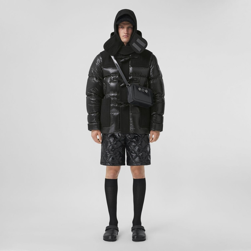 Burberry Nylon and Technical Wool Down-filled Duffle Coat outlook