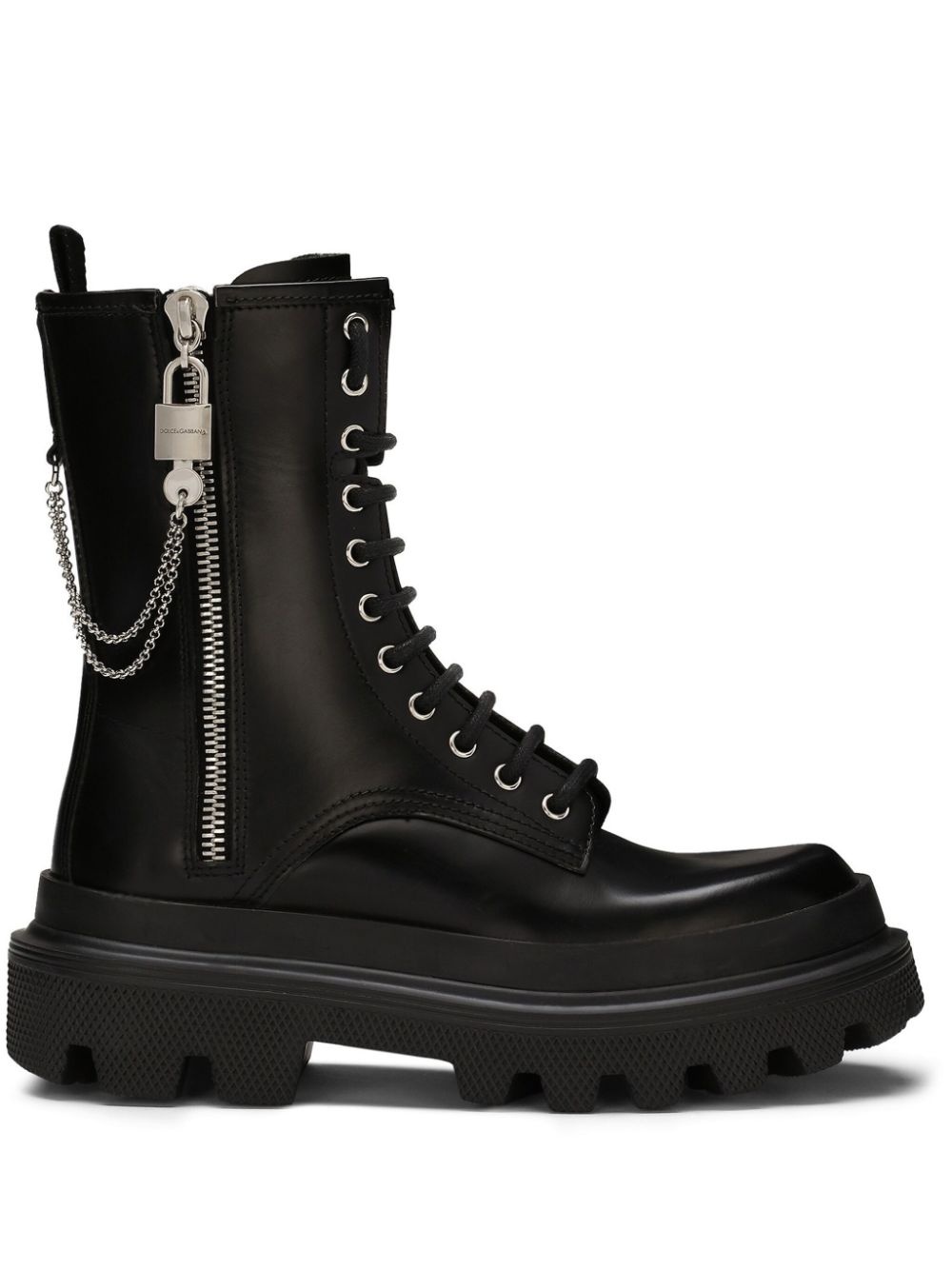 chain-link detail ankle boots - 1